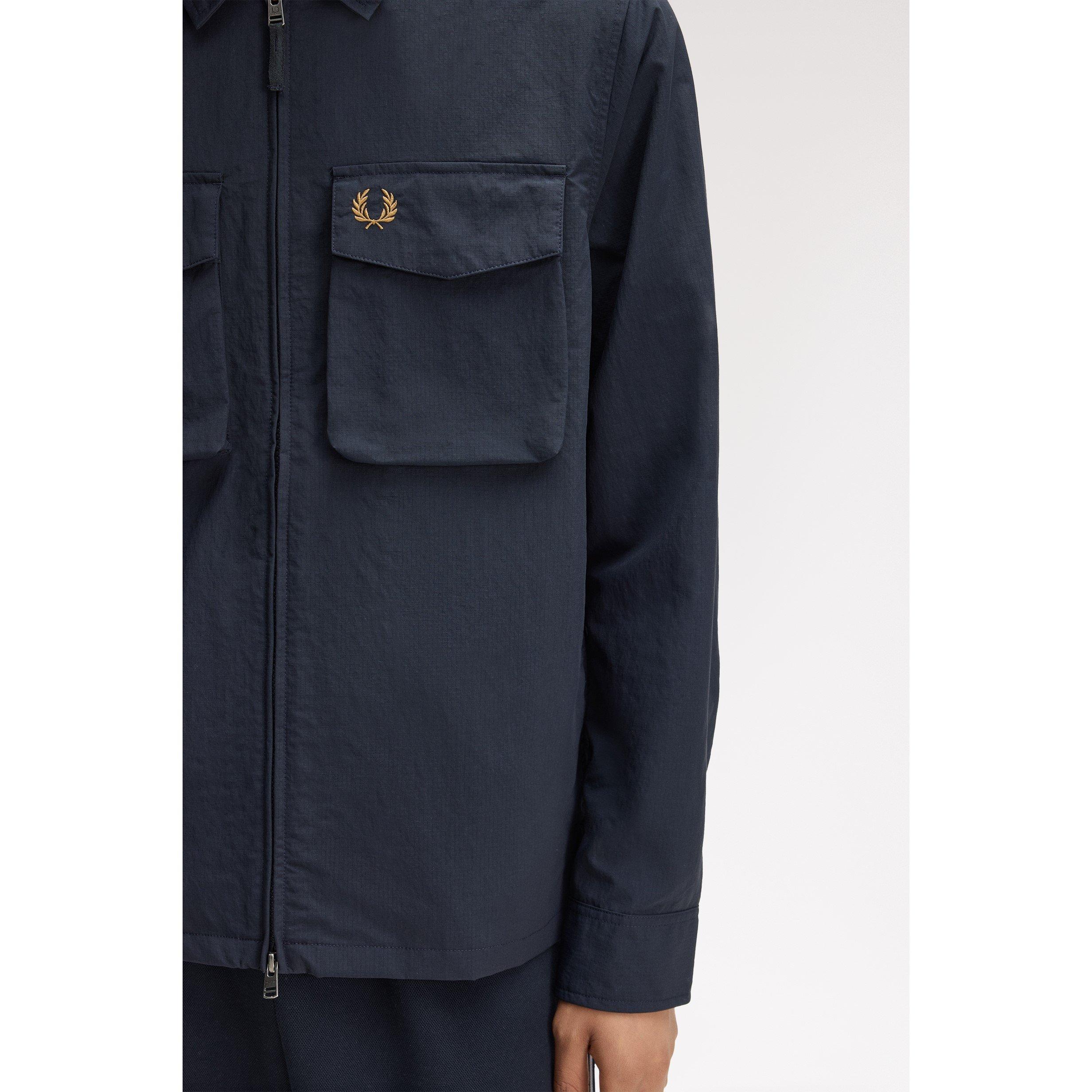 Navy 608 - Fred Perry - Men's Overshirt - 5