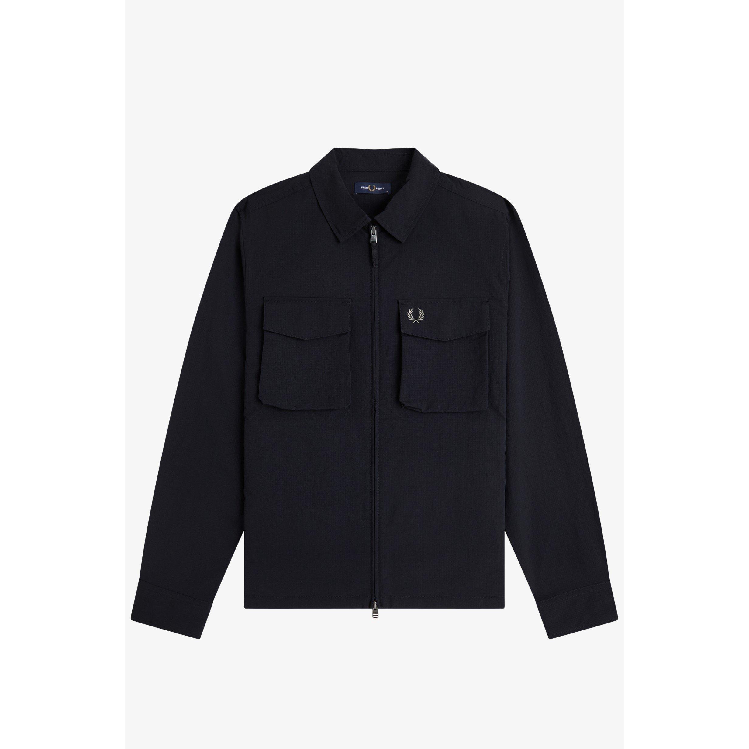 Fred Perry Men's Overshirt - Black 184 - M
