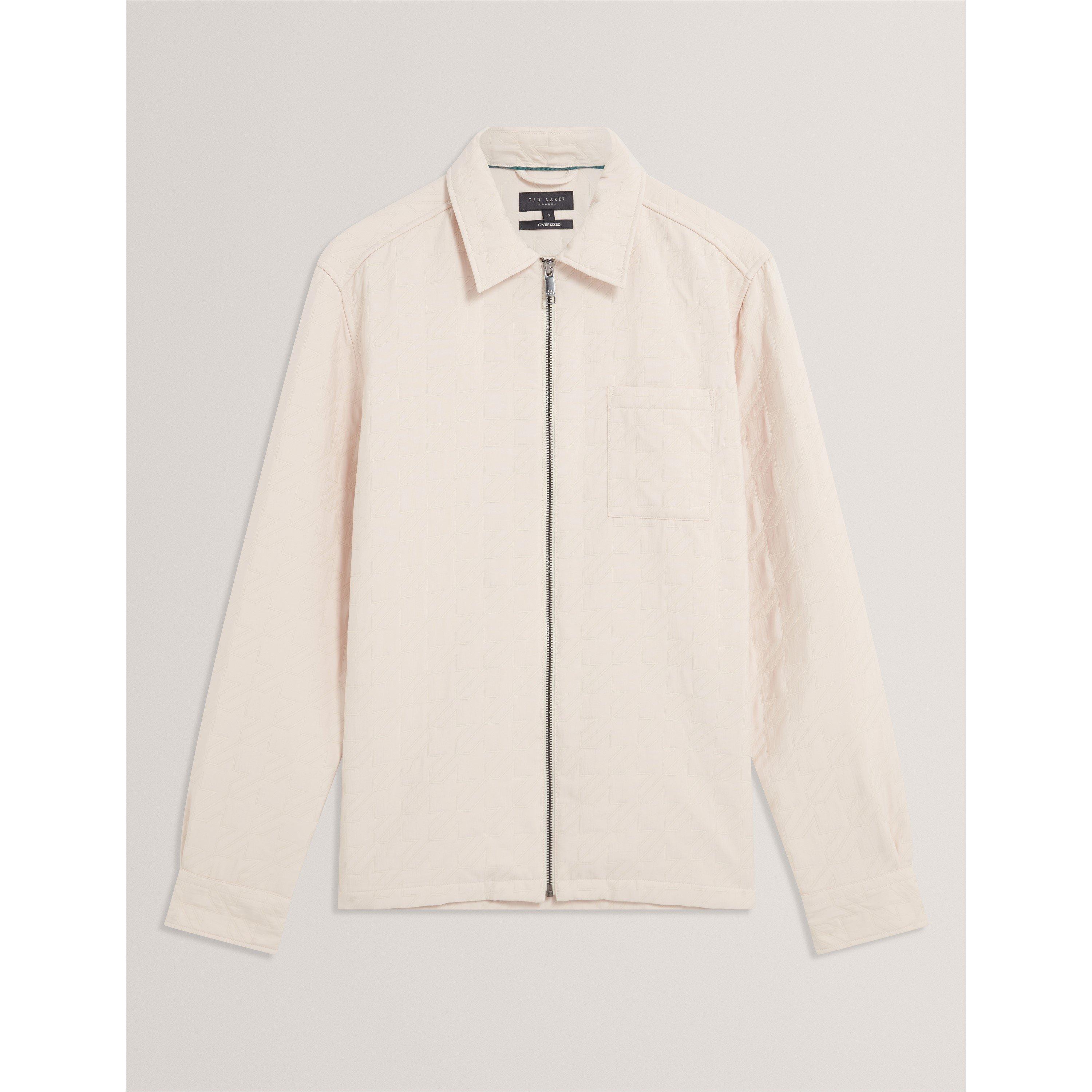 Ted Baker Men's Quilt Overshirt - Beige - XL (5)