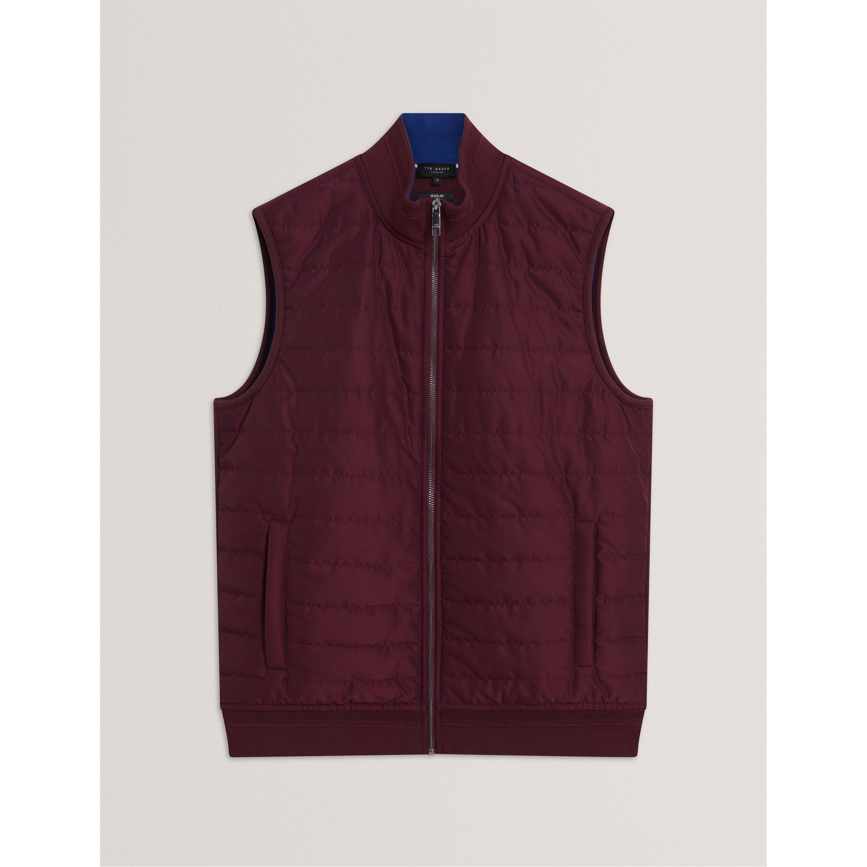Ted Baker Men's Quilted Gilet - Maroon - M (3)