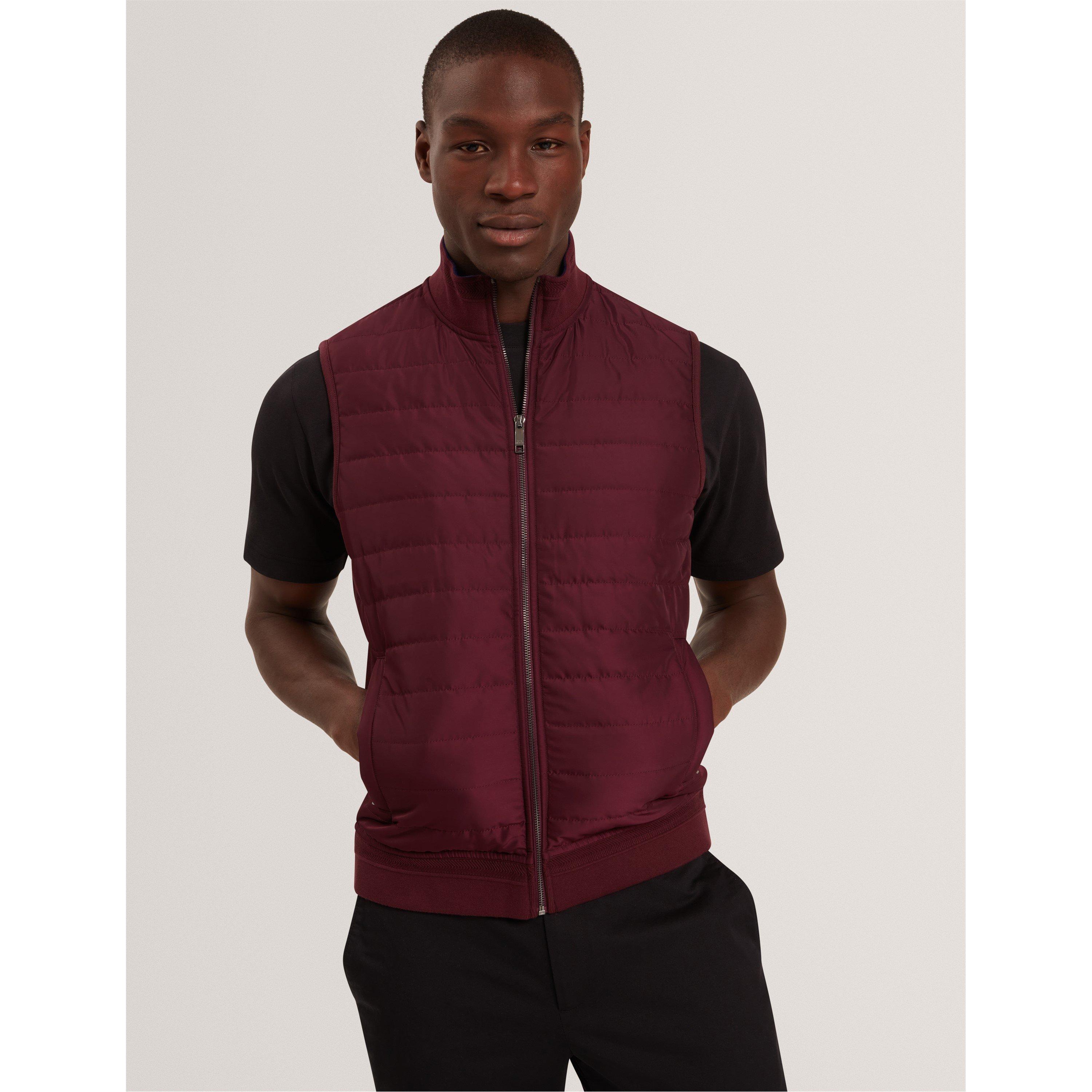 Maroon - Ted Baker - Men's Quilted Gilet - 2
