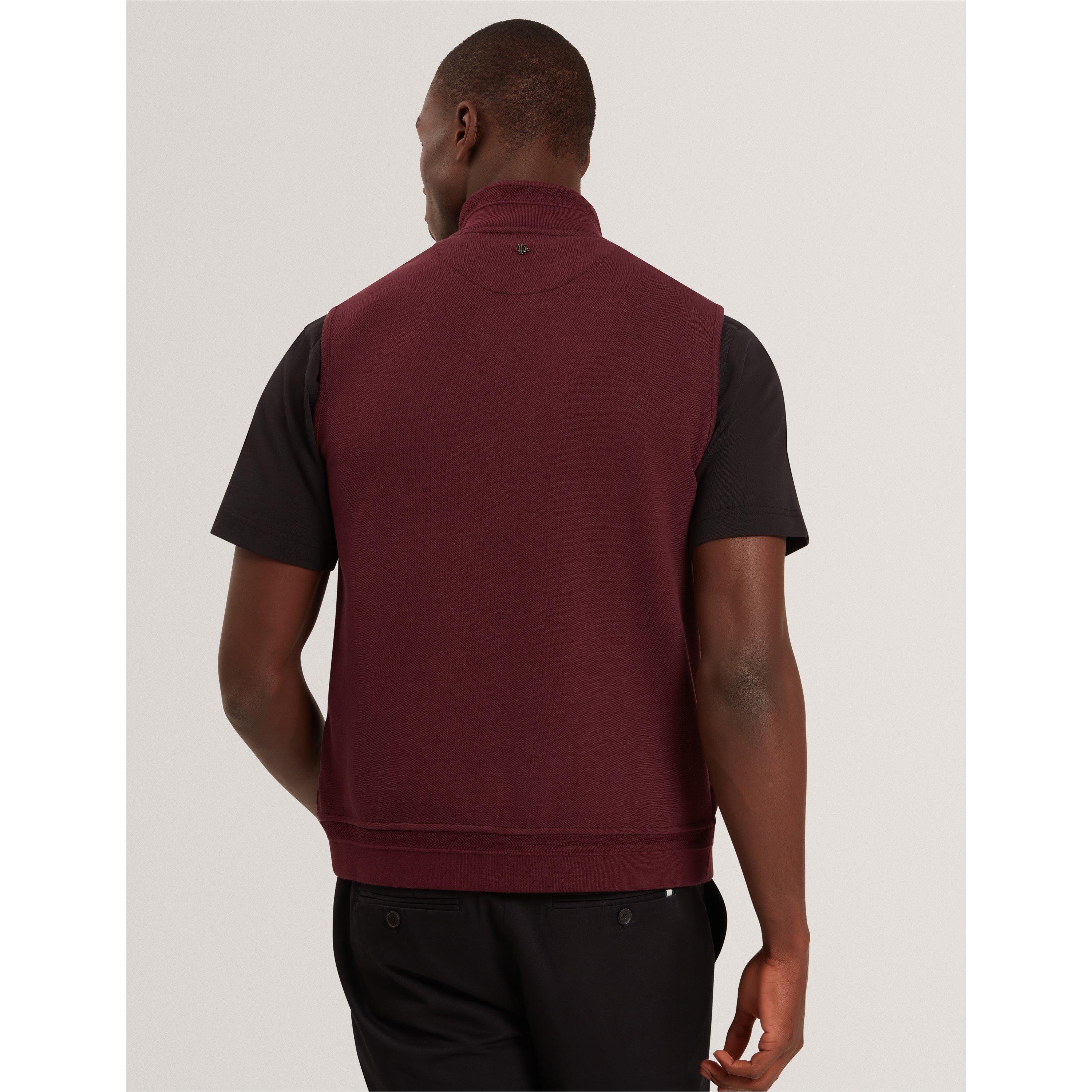 Maroon - Ted Baker - Men's Quilted Gilet - 3