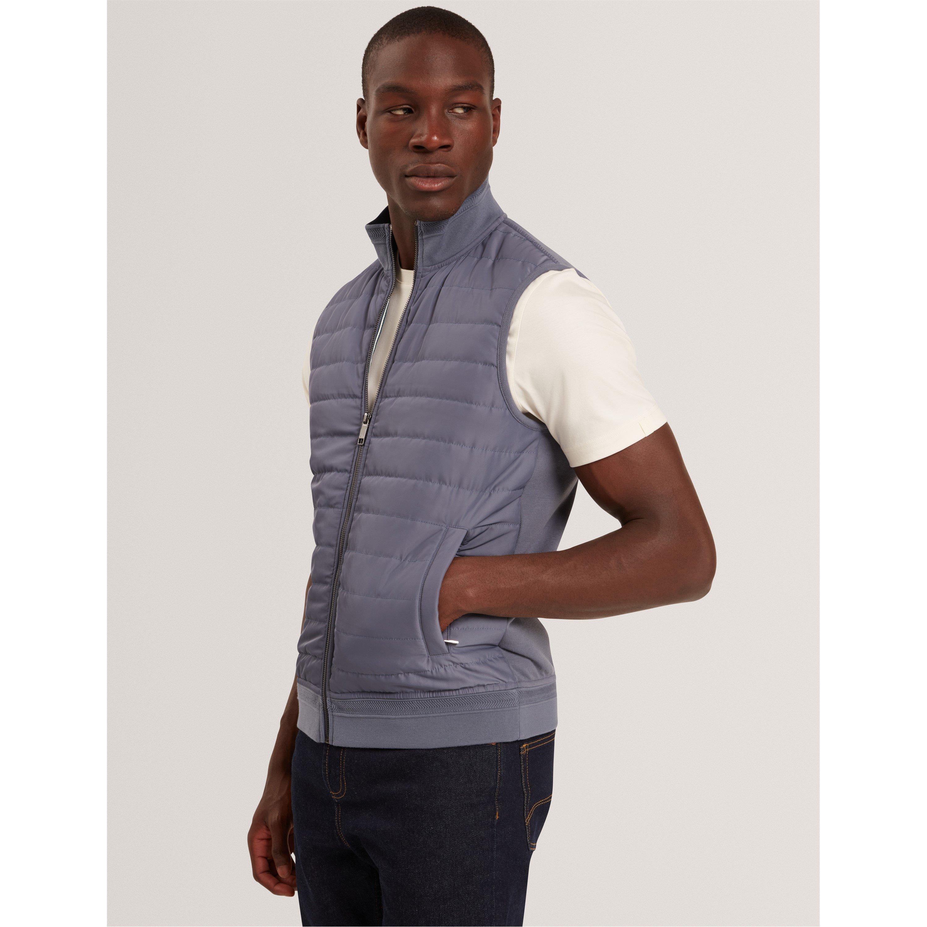 Mid-Blue - Ted Baker - Men's Quilted Gilet - 2