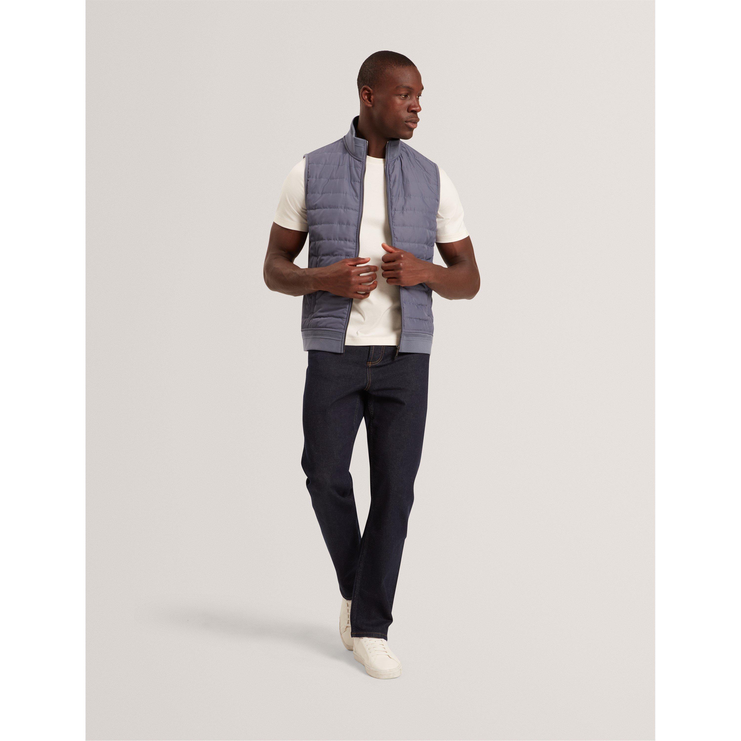 Mid-Blue - Ted Baker - Men's Quilted Gilet - 5