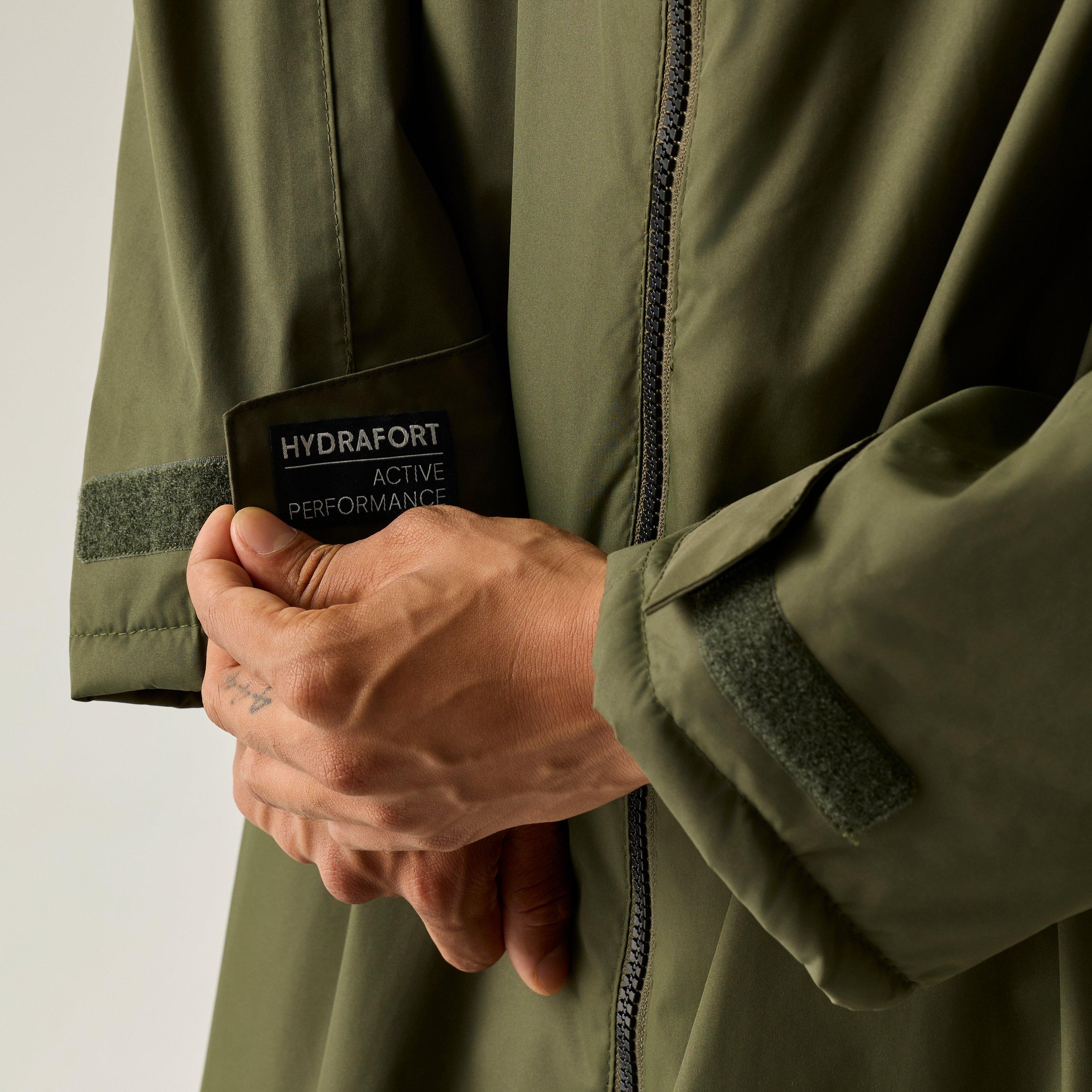 Dunkelkhaki - Regatta - Unisex Adults Waterproof Windproof Borg Fleece Oversized Fit Insulated Robe - 8