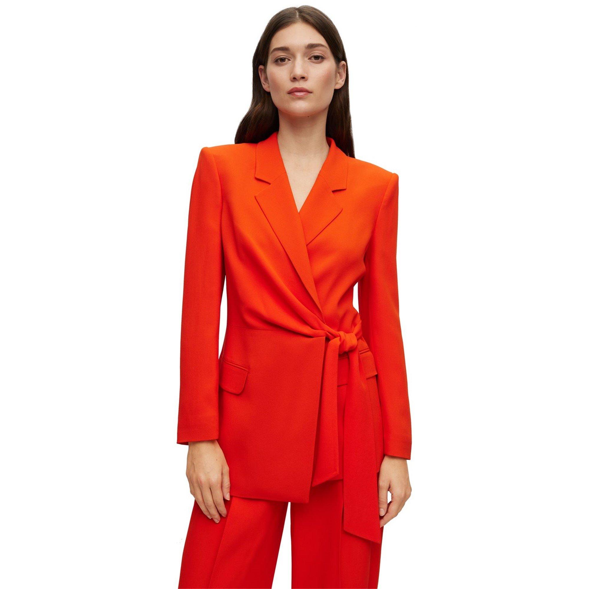 Bright Orange - Boss - Women's Jawana 01 Tailored Blazer - 2