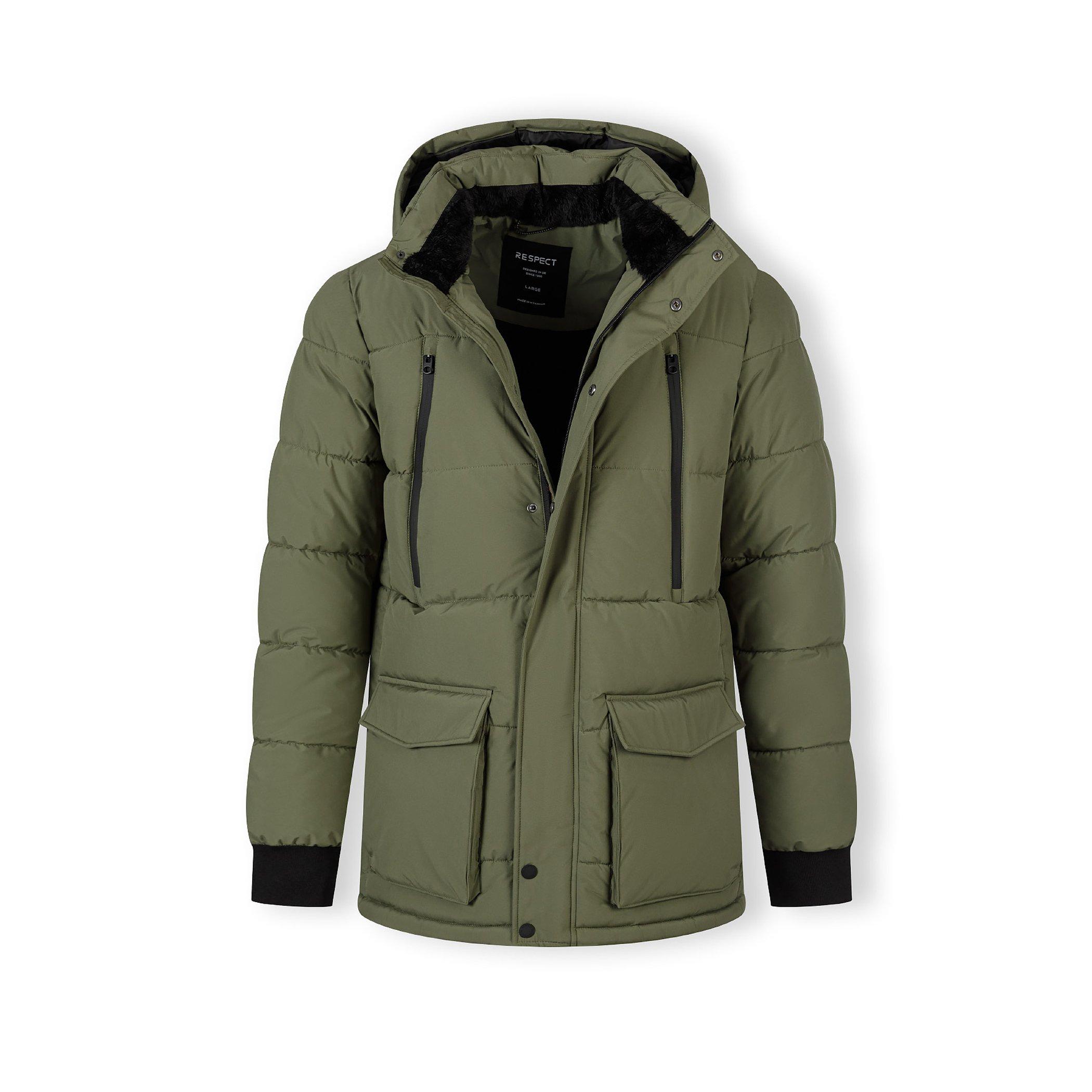 Khaki - Minoti - Padded Parka Sn99 - 6