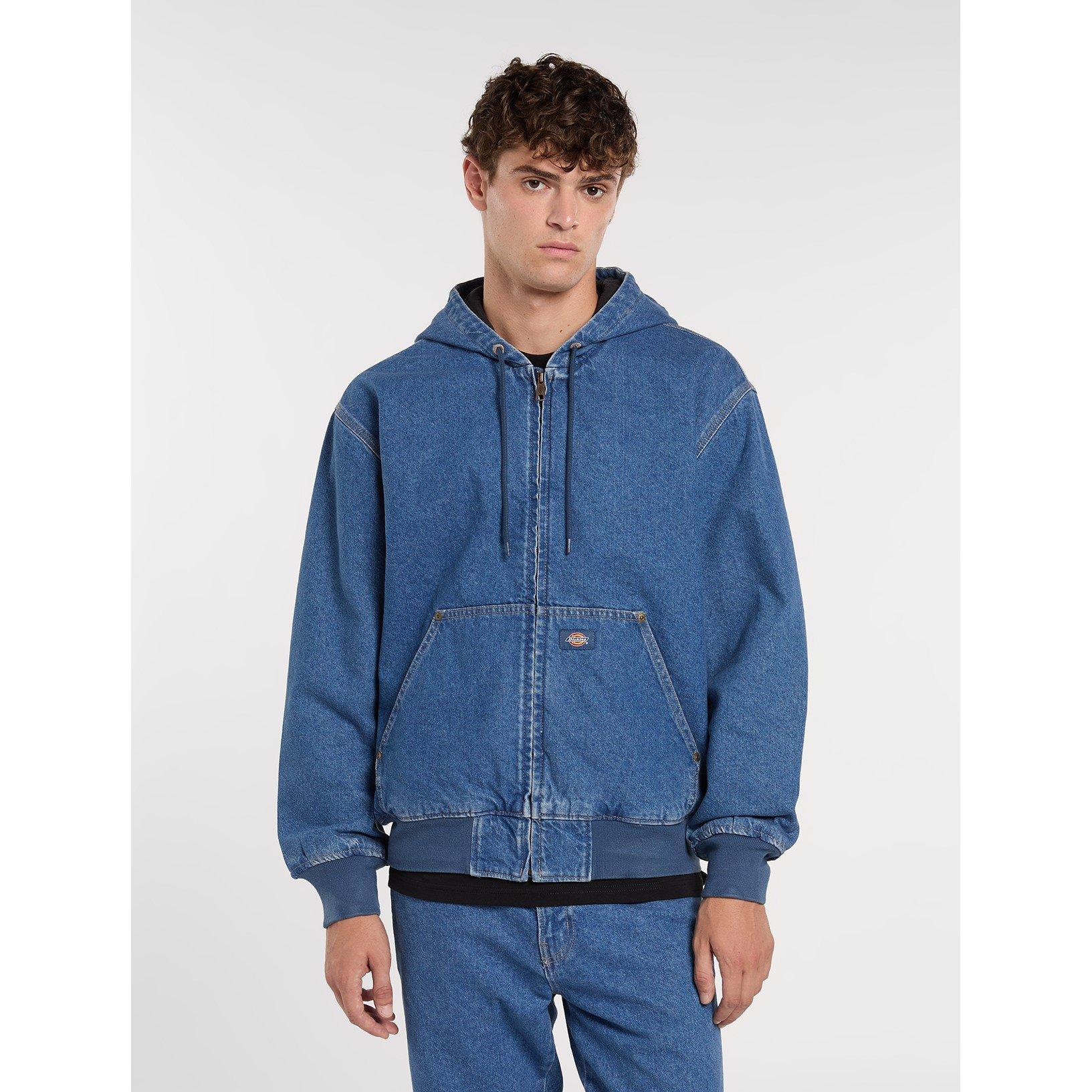 Classic Blue - Dickies - Dickies Denim Hood Bomber Mens - 3