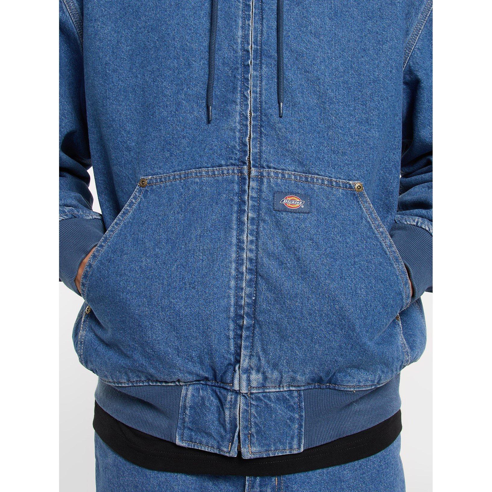 Classic Blue - Dickies - Dickies Denim Hood Bomber Mens - 5