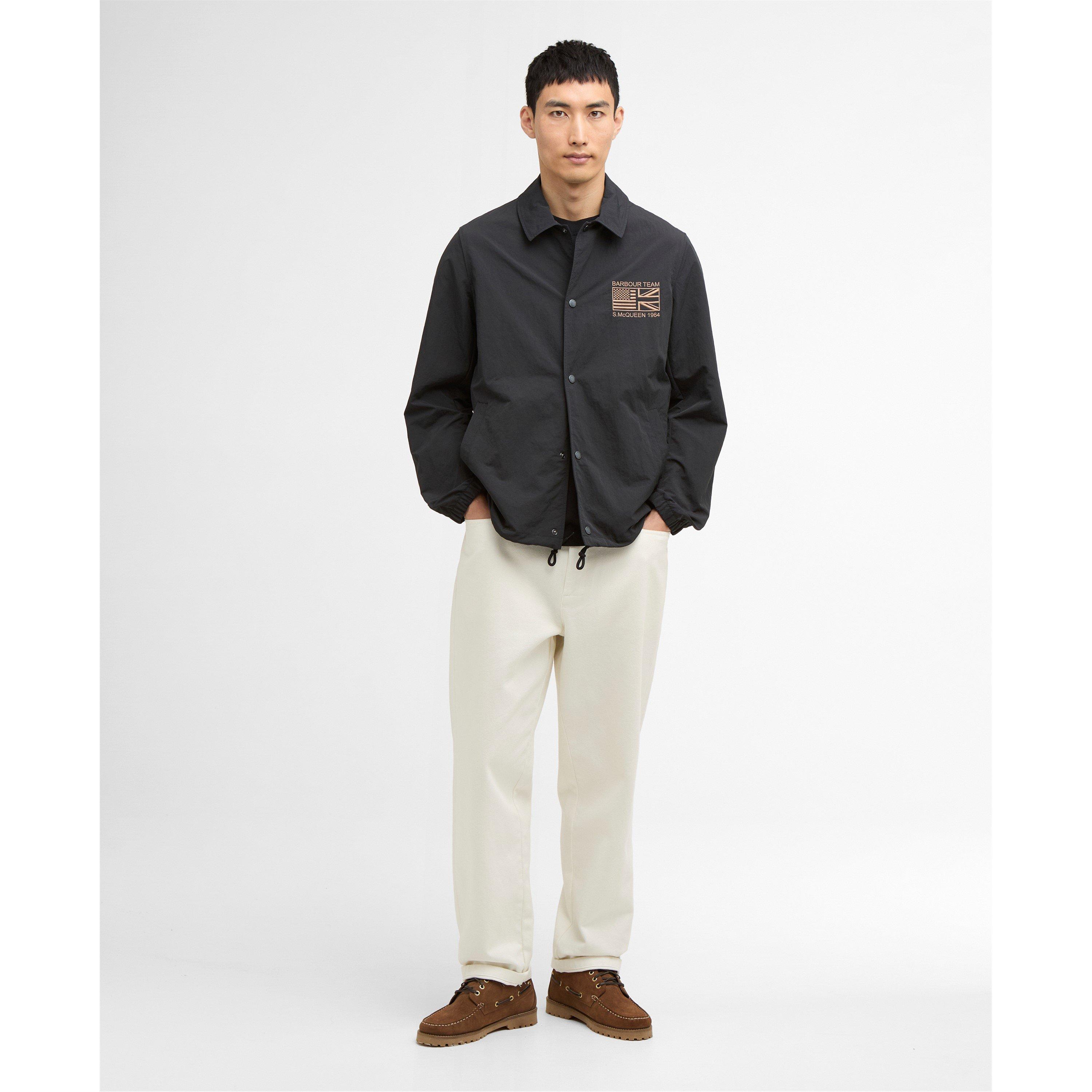 Black BK11 - Barbour International - Mens Coach Casual Jacket - 6