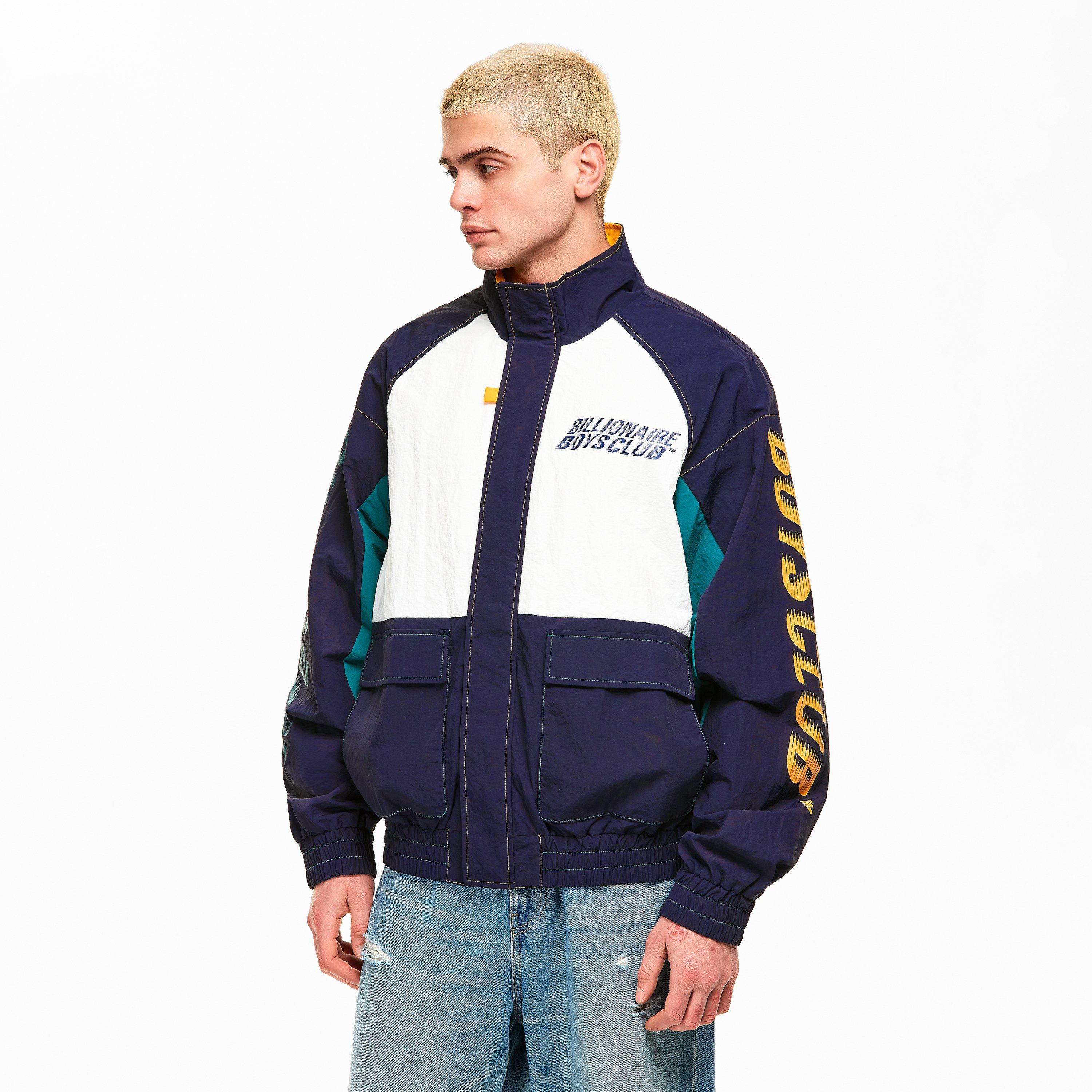 Navy/Ecru - Billionaire Boys Club - Men's Round The World Windbreaker - 3