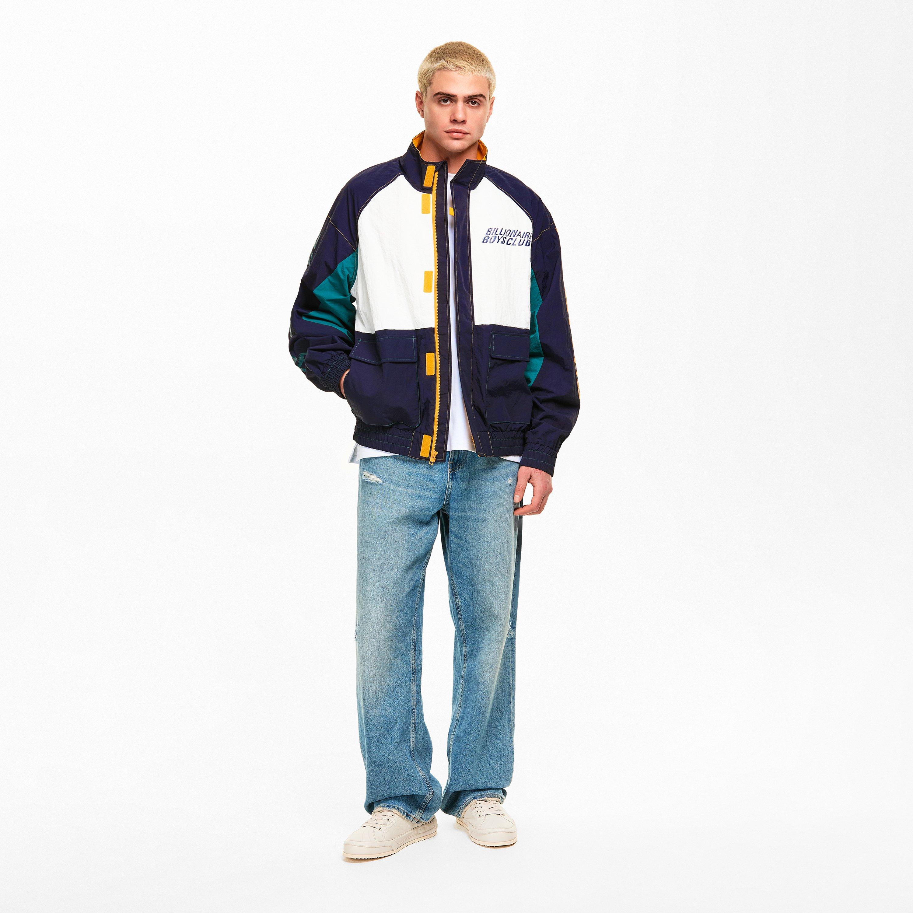 Navy/Ecru - Billionaire Boys Club - Men's Round The World Windbreaker - 5