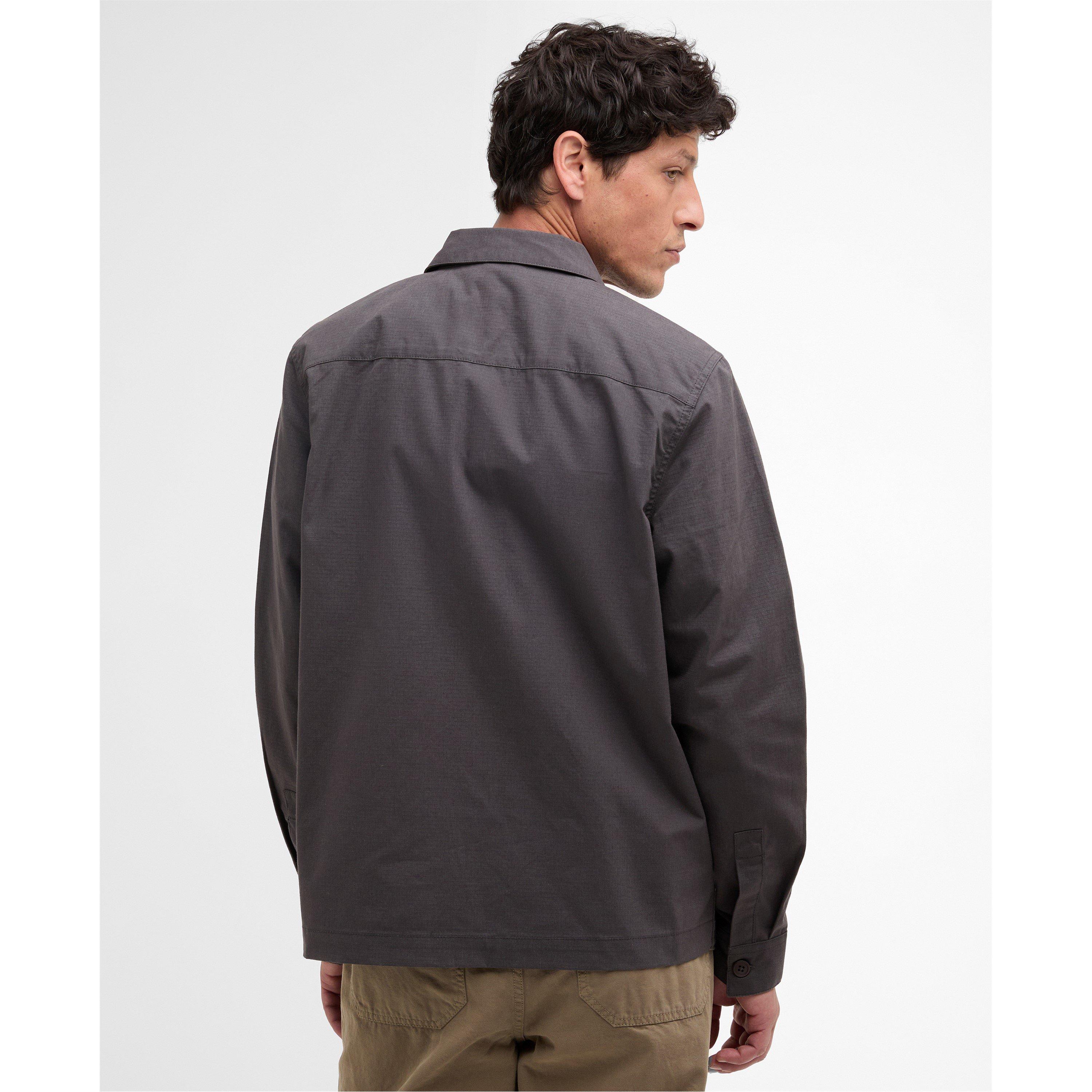 Asphalt - Barbour - Mens Crail Wax Ripstop Overshirt - 3