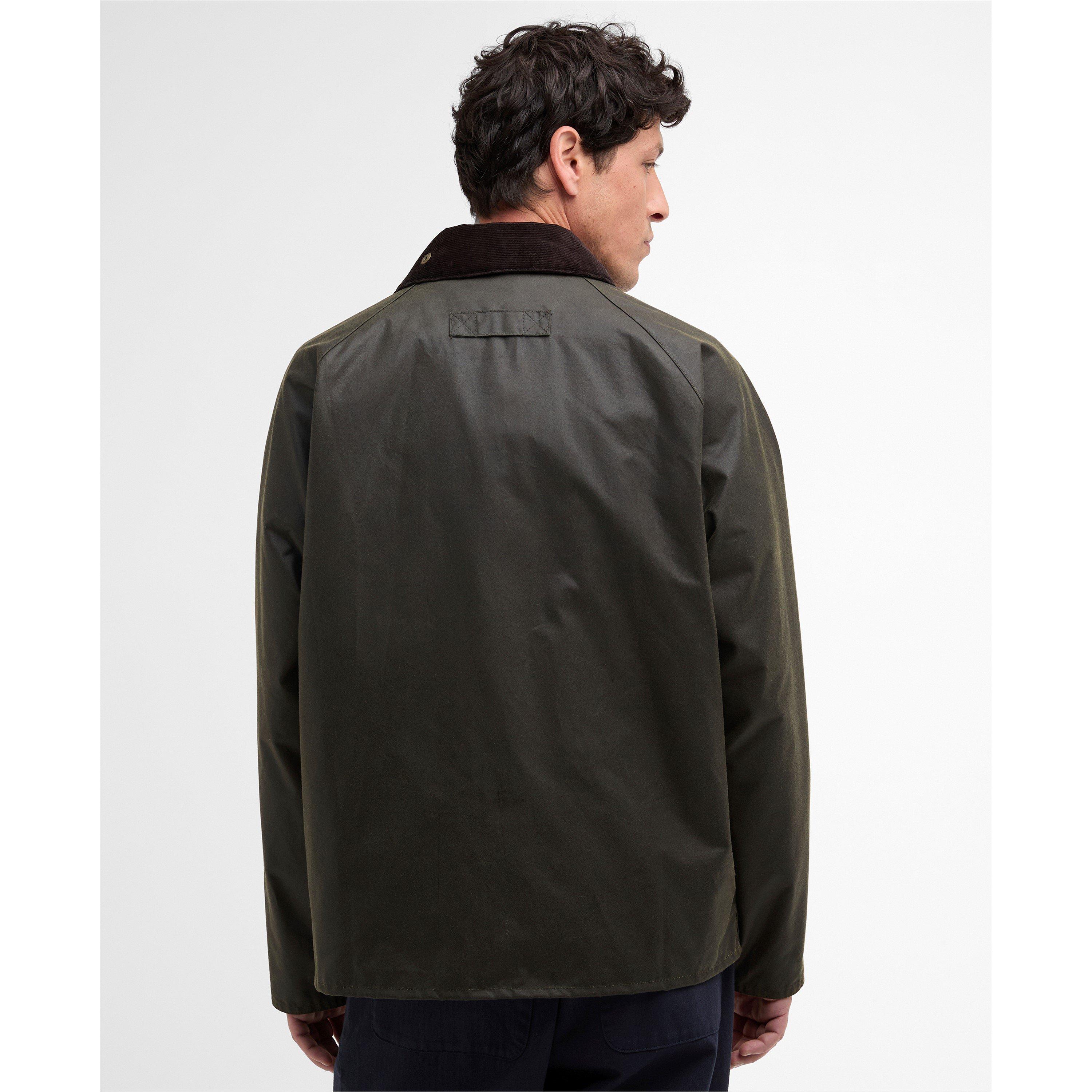 Archive Olive - Barbour - Mens Re-Engineered Blackett Spey Waxed Jacket - 3