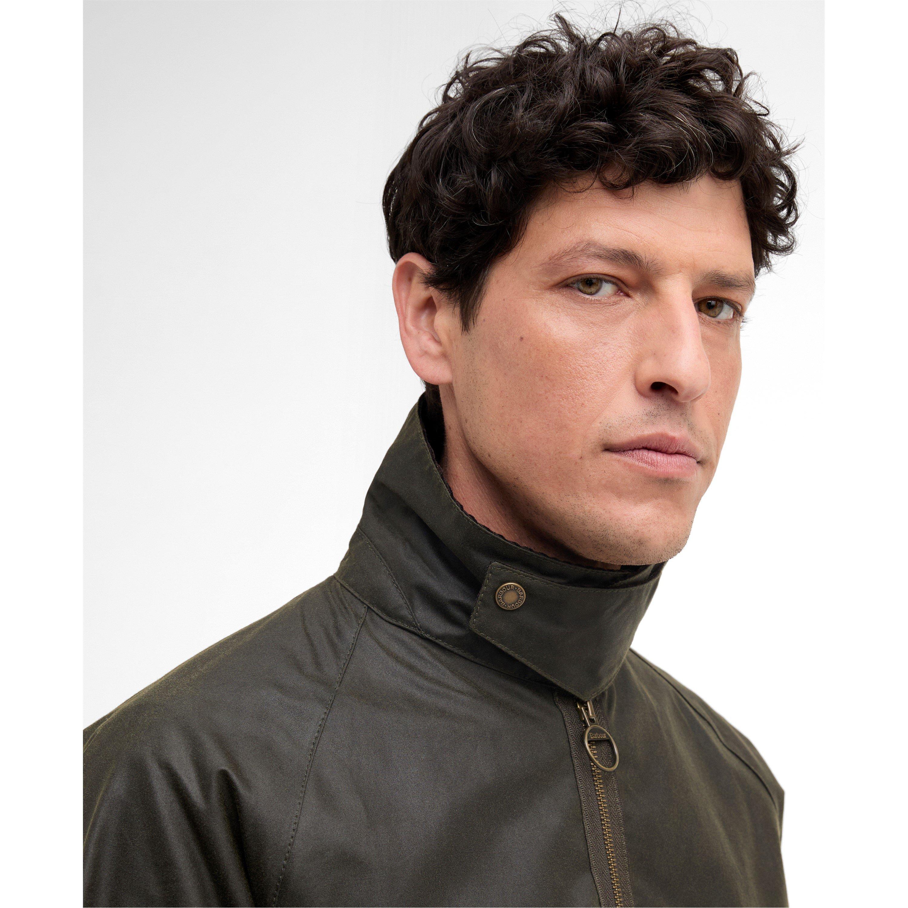 Archive Olive - Barbour - Mens Re-Engineered Blackett Spey Waxed Jacket - 4