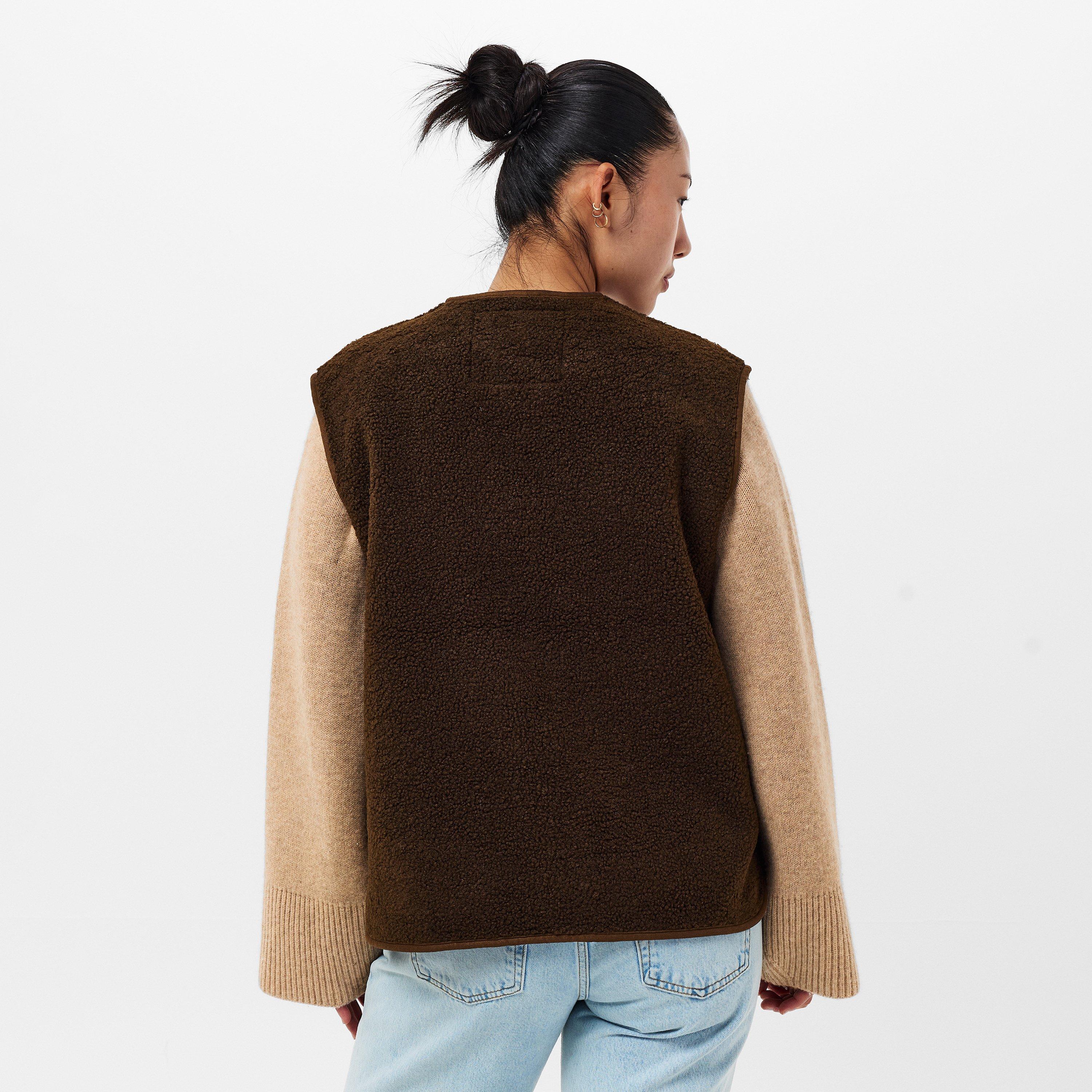 Chocolade - Threadbare - TB Itoje Lightweight Quilted Gilet - 4