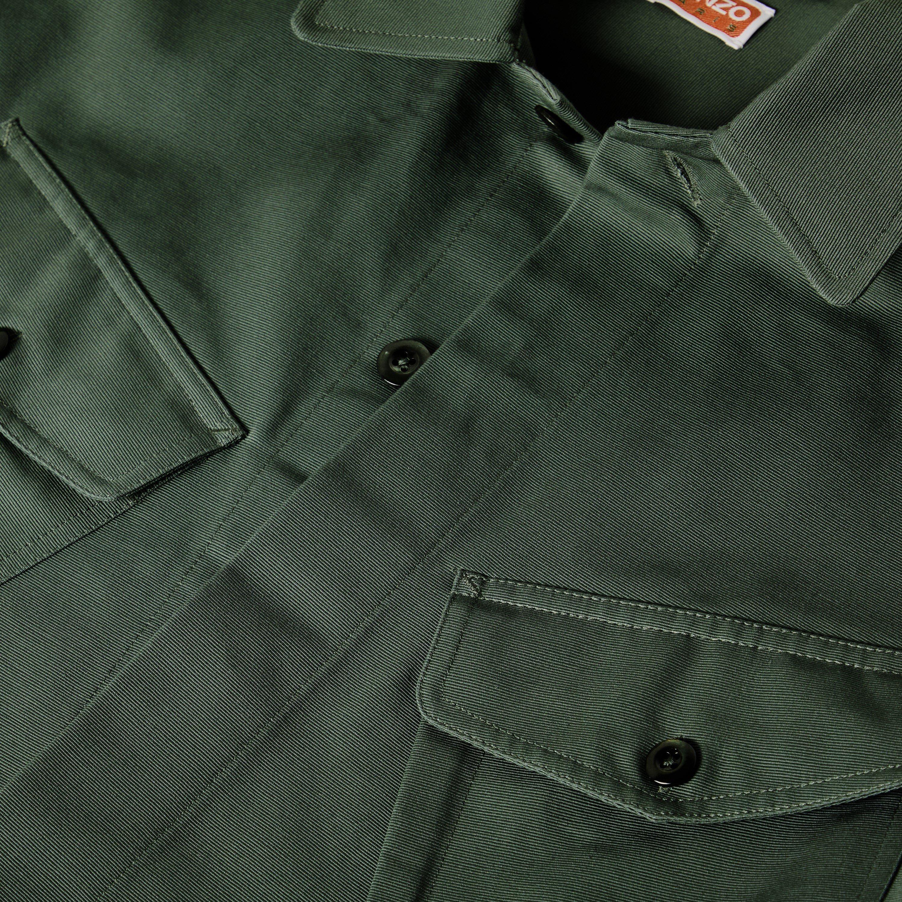 Dark Khaki - Kenzo - Men's Overshirt - 5