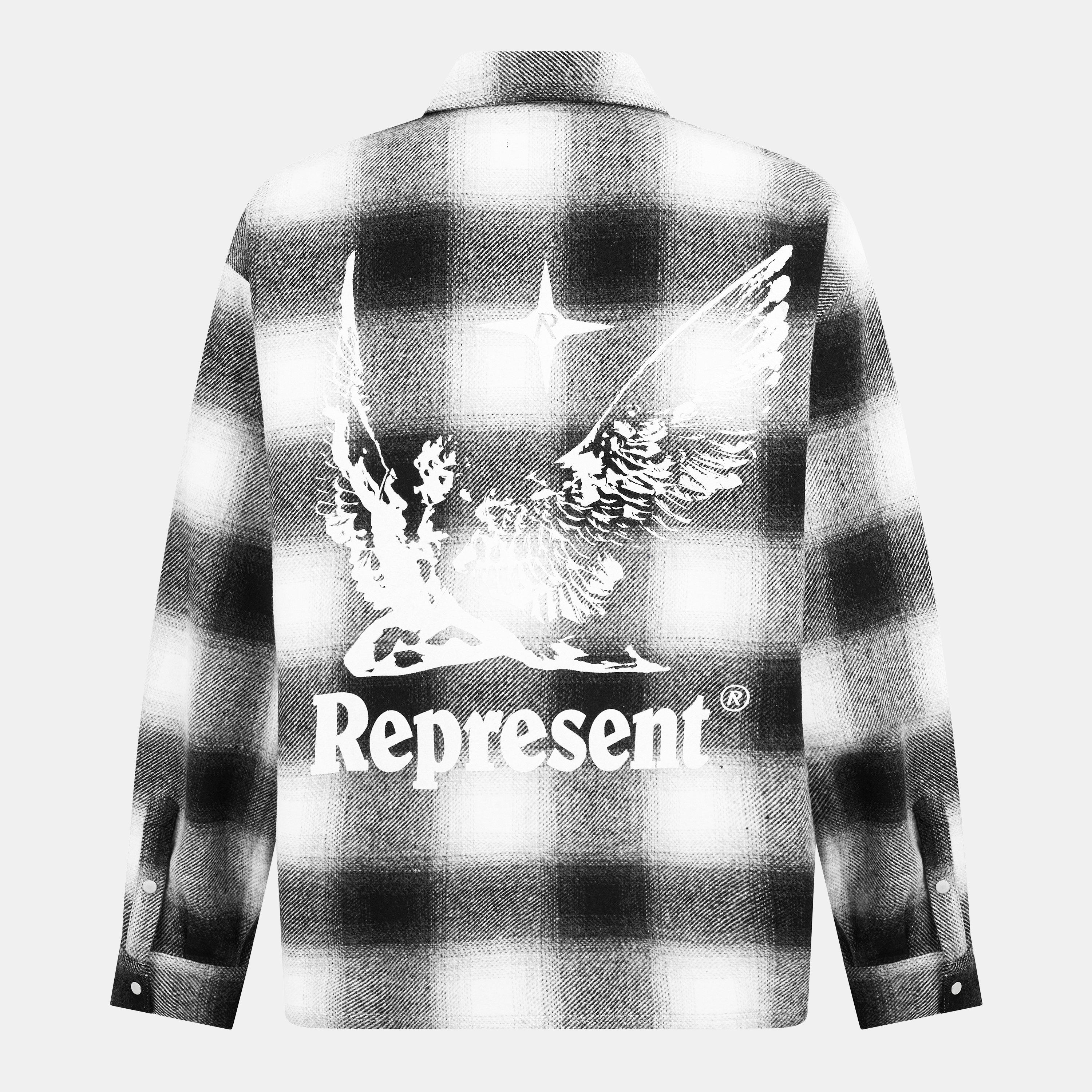 Black White - Represent - Men's Contemporary Fit Overshirt - 2