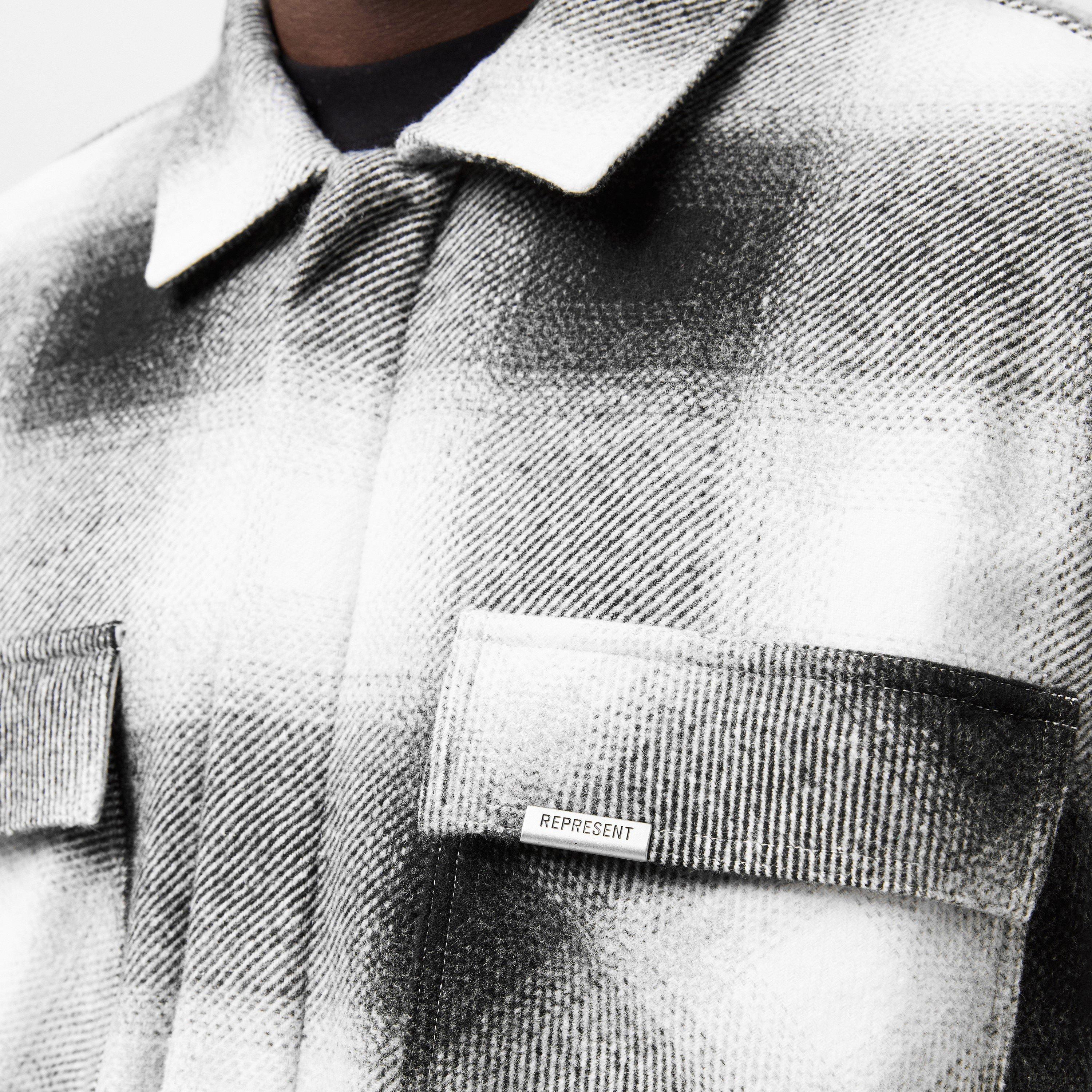 Black White - Represent - Men's Contemporary Fit Overshirt - 5