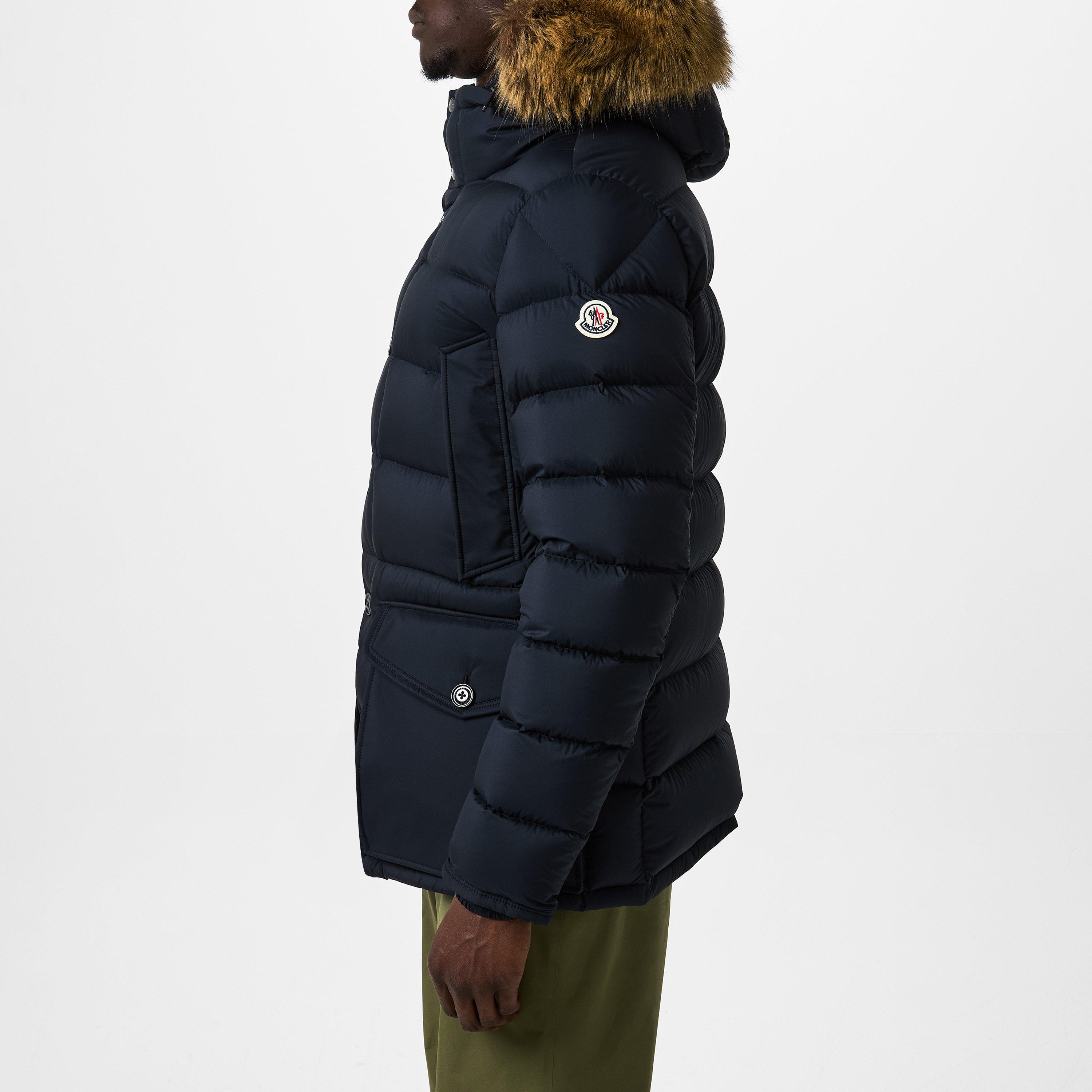 Navy 776 - Moncler - Men's Clunye Down Detachable Hood Mid-Length Parka - 2
