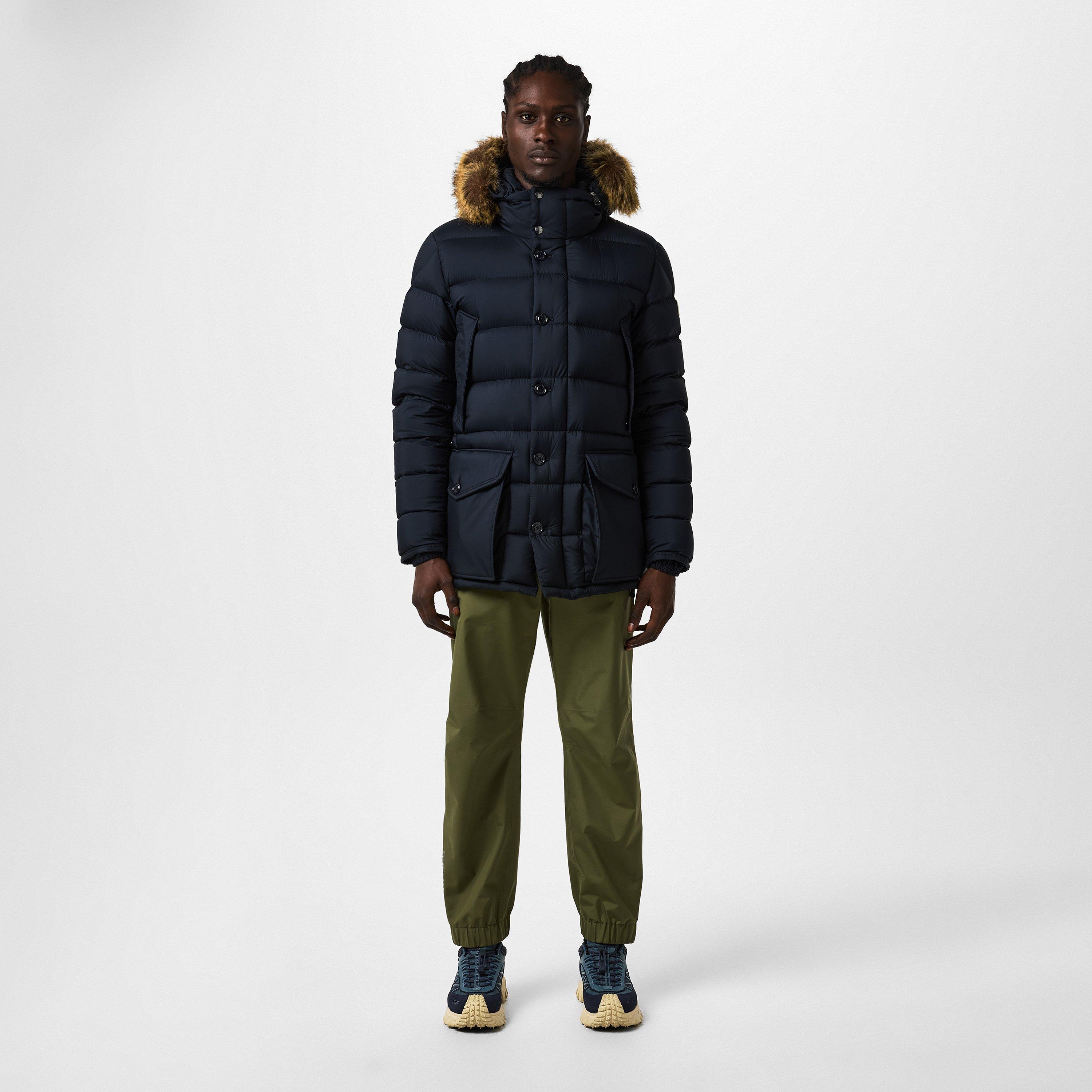 Navy 776 - Moncler - Men's Clunye Down Detachable Hood Mid-Length Parka - 4
