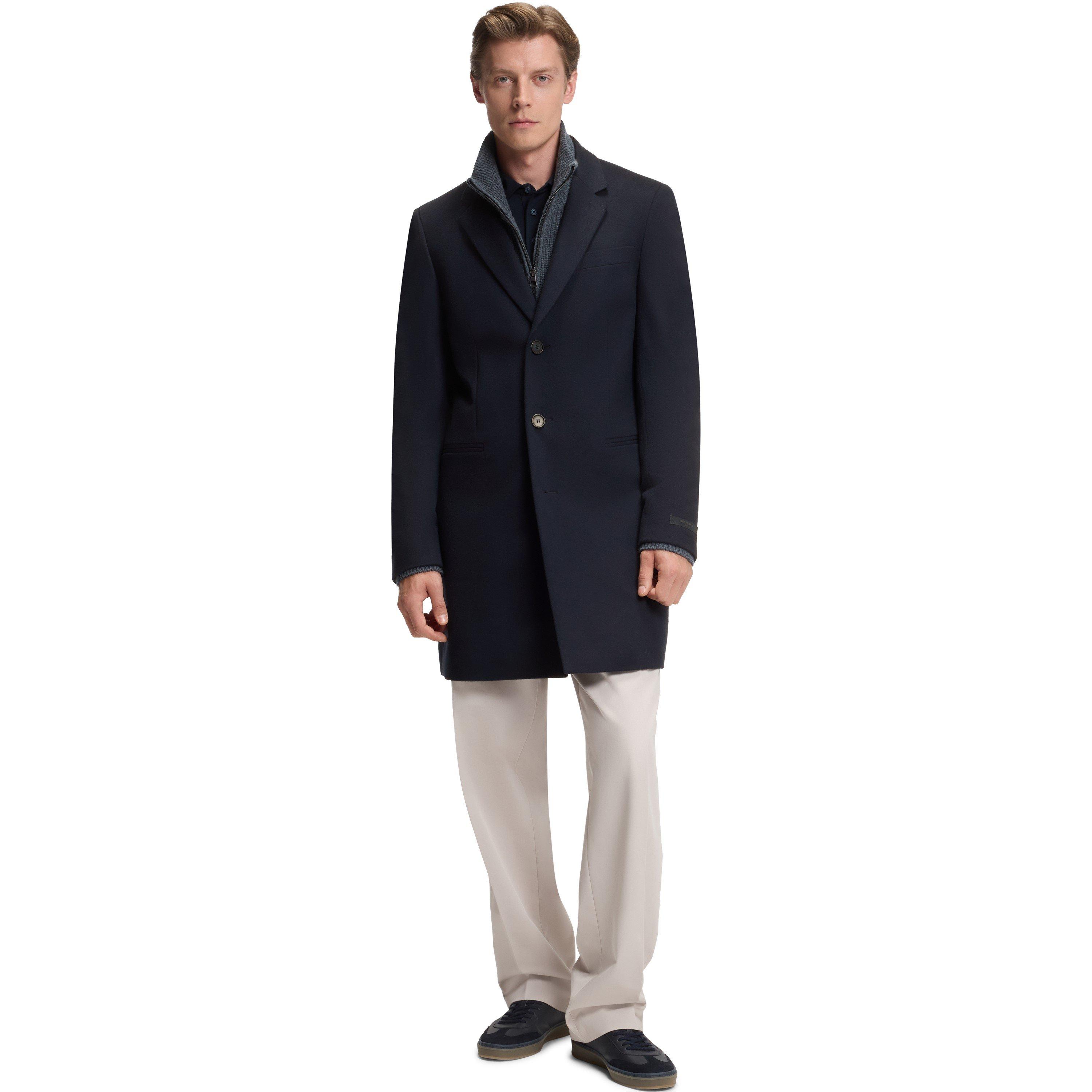Blue 409 - Boss - Men's BECKHAM Wool Cashmere Overcoat - 2