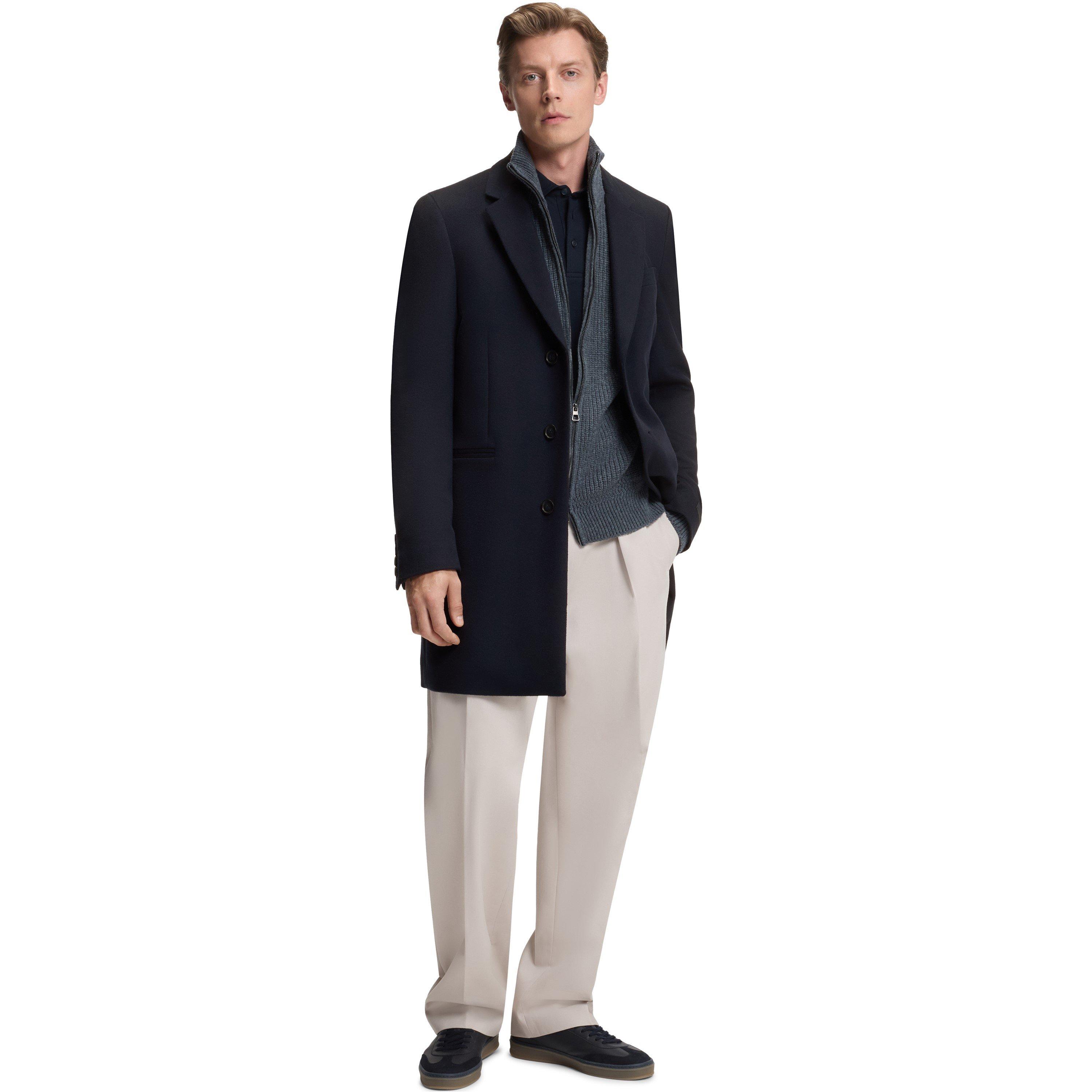 Blue 409 - Boss - Men's BECKHAM Wool Cashmere Overcoat - 6