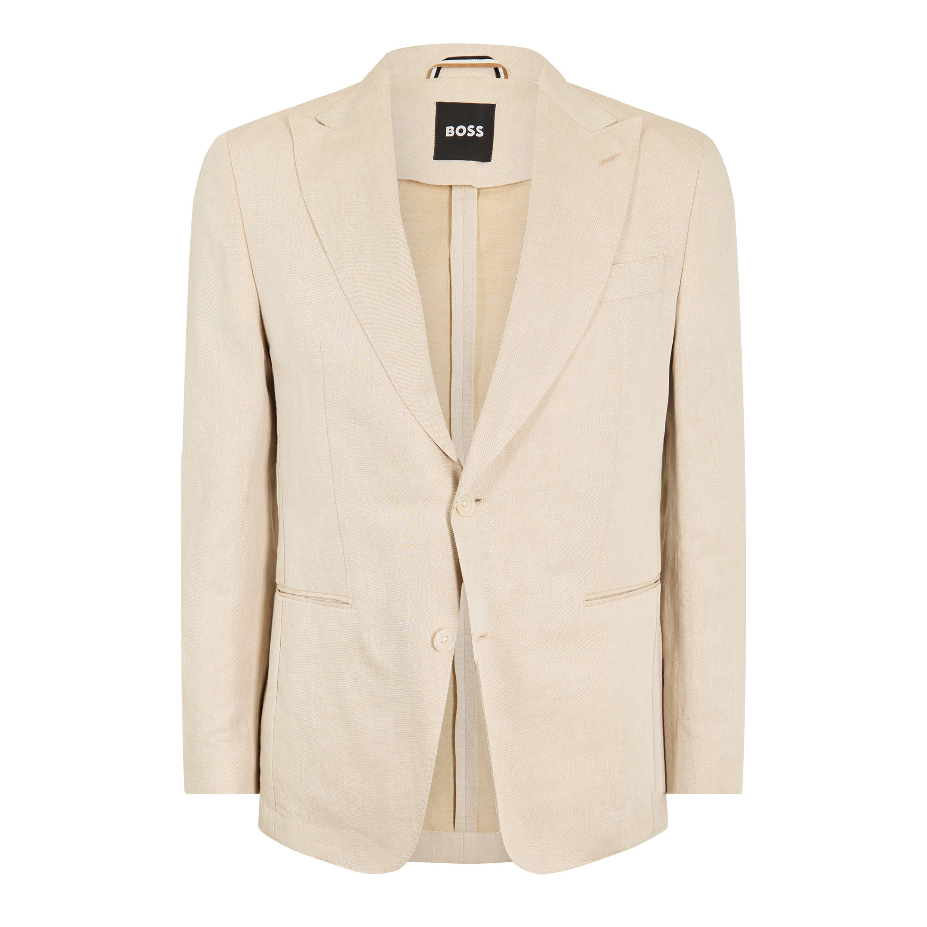 Dark Beige - Boss - Men's C-Huge-Peak Blazer - 1