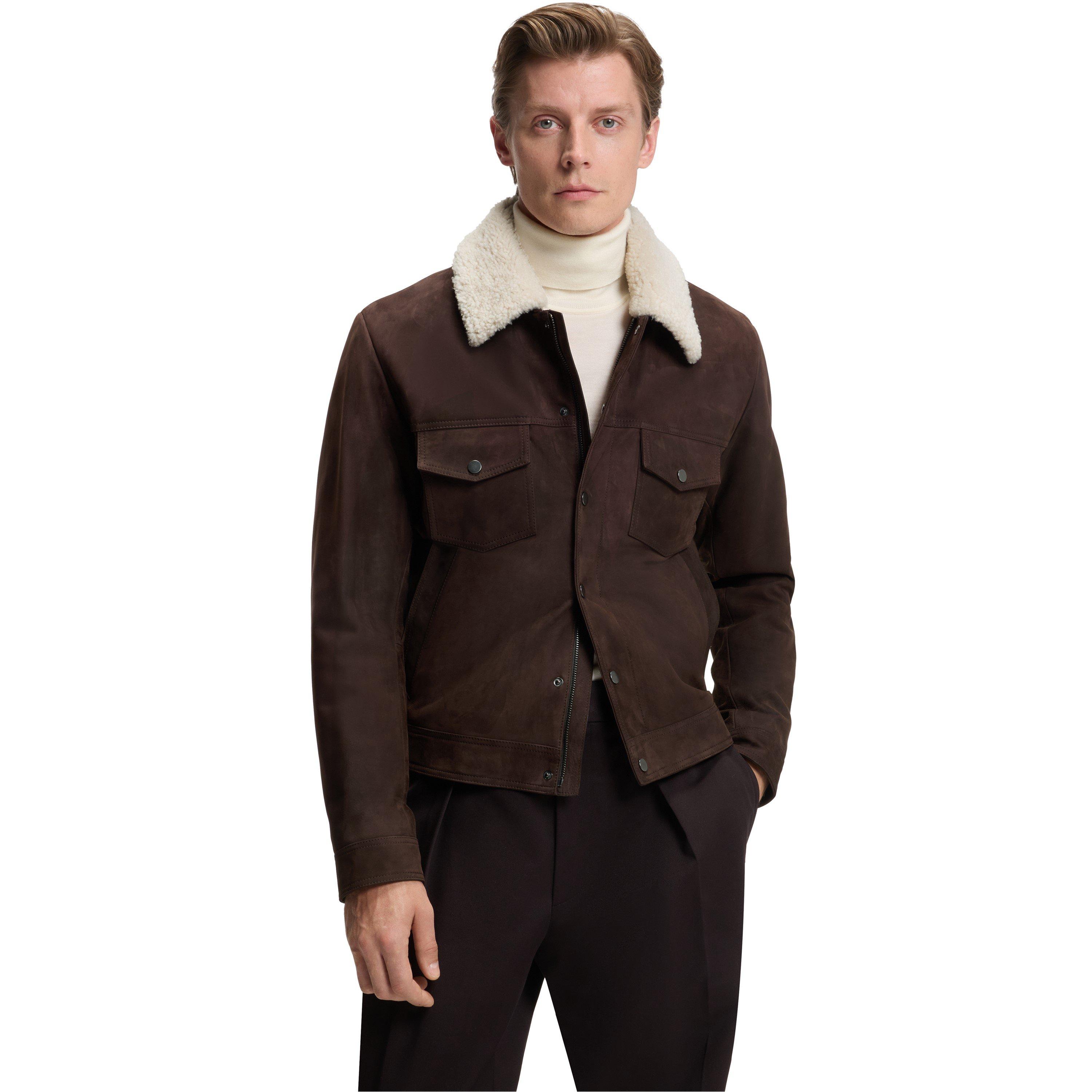 Brown 244 - Boss - x BECKHAM Leather Jacket - 2