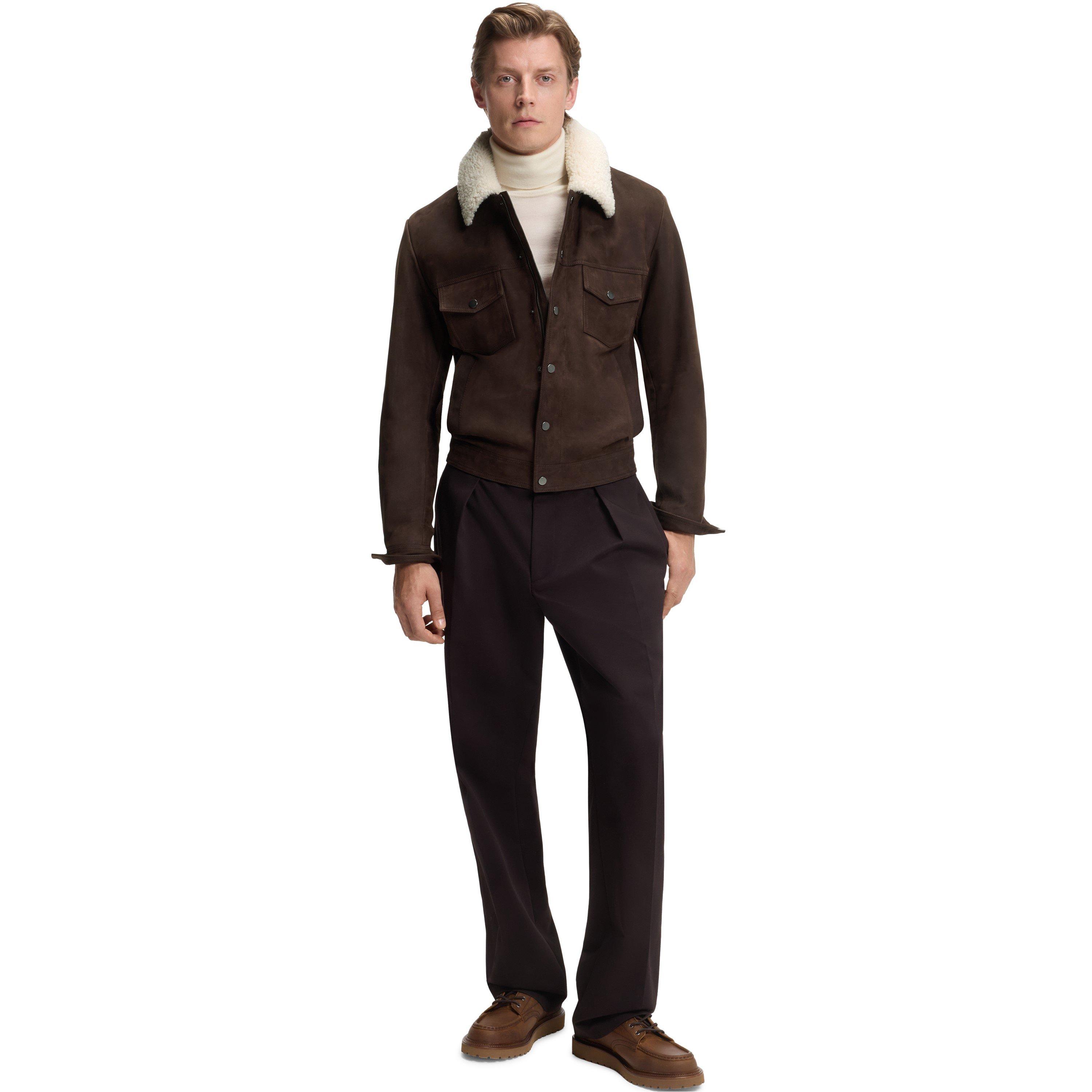 Brown 244 - Boss - x BECKHAM Leather Jacket - 6