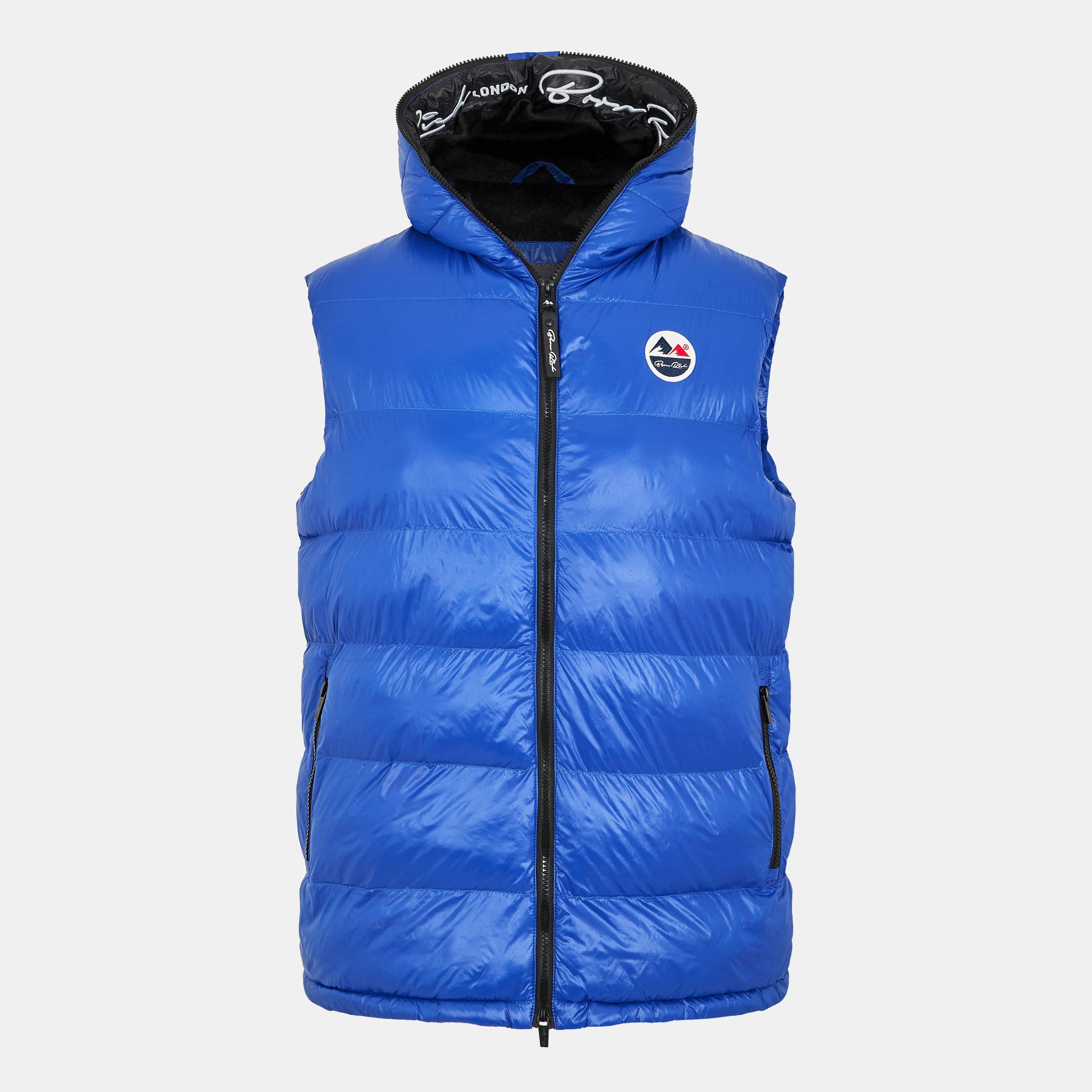 Blue - Born Rich - Men's Mateo Hooded Gilet - 1