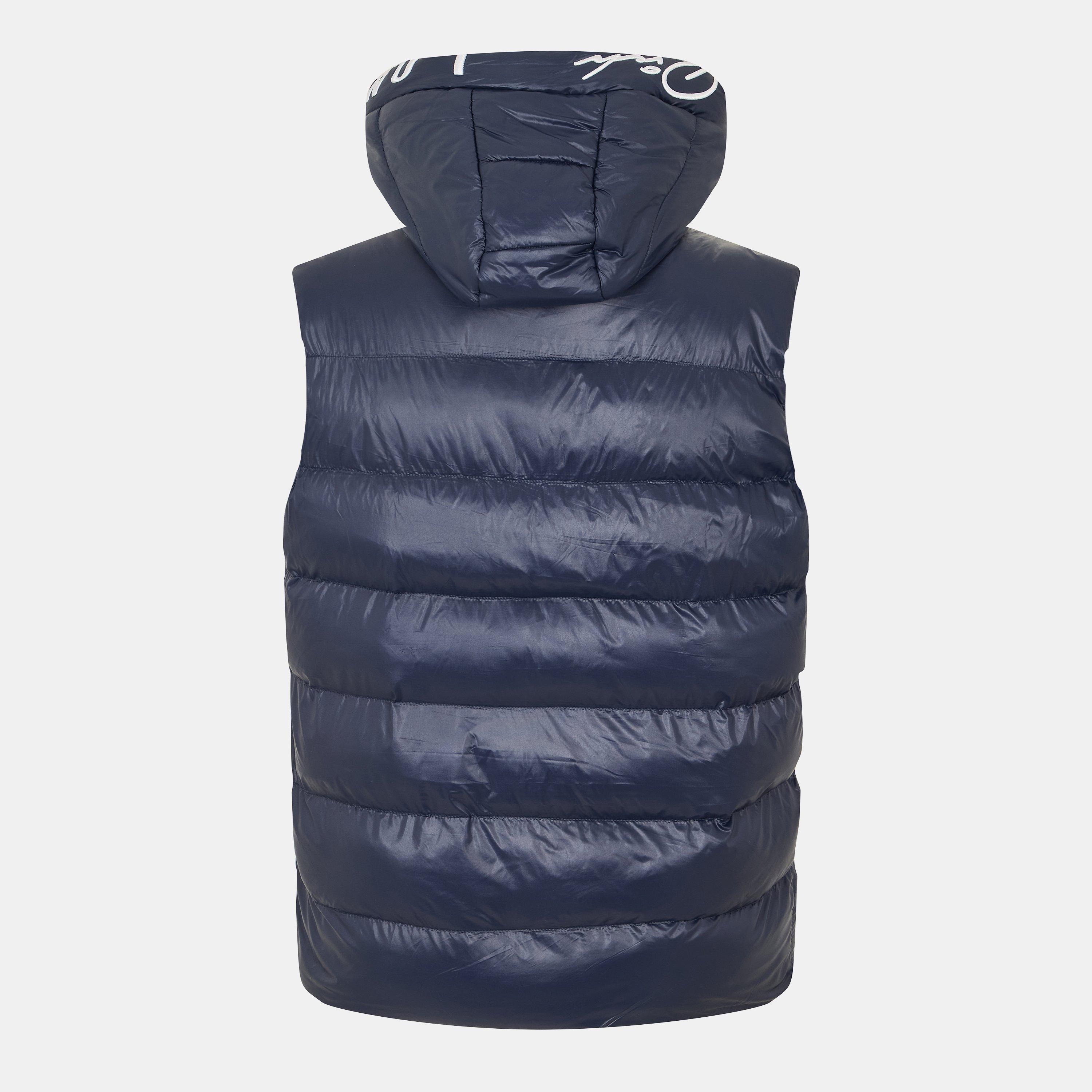 Dark Navy - Born Rich - Karnos Hooded Gilet Ppx12 Mens - 2