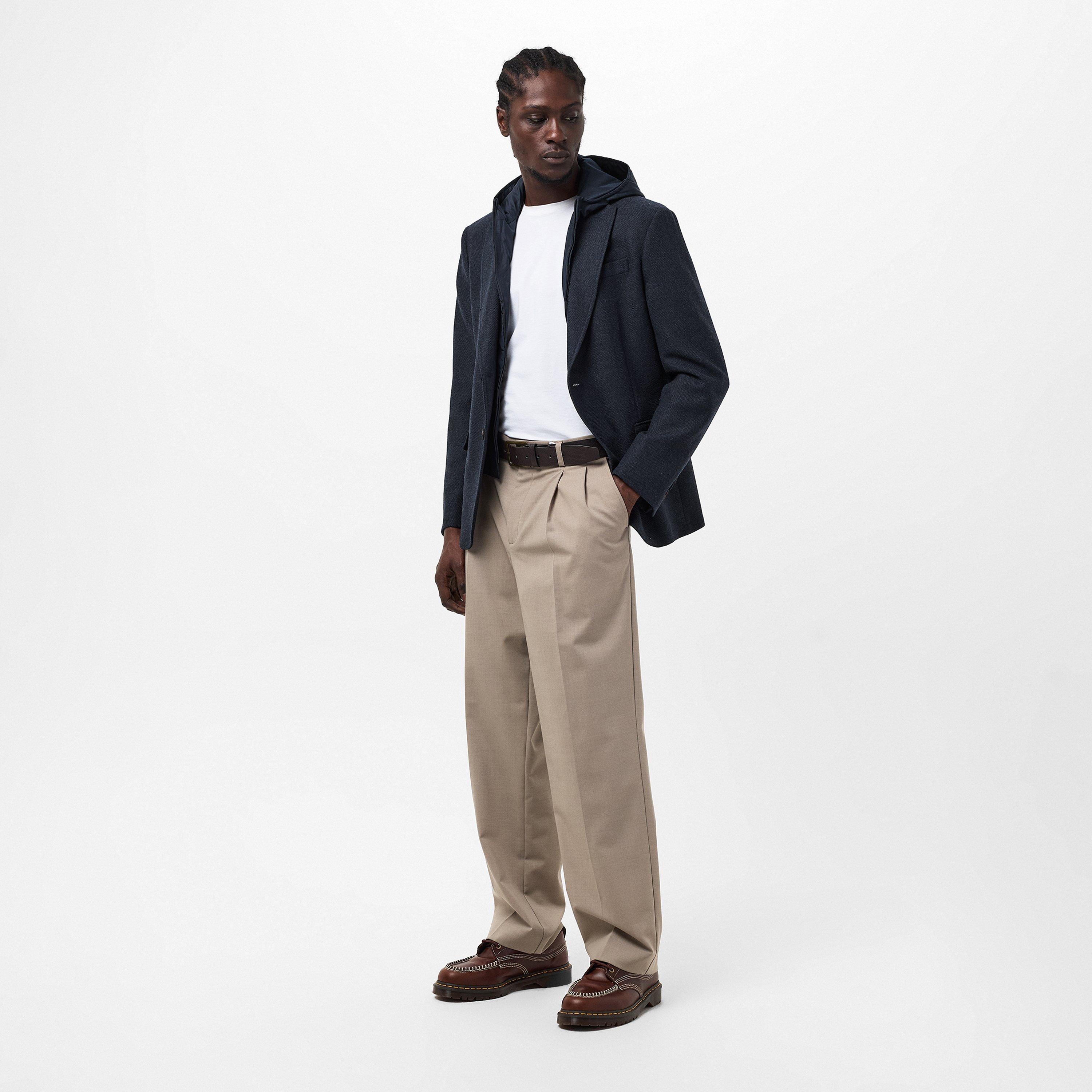 Blue Navy - Pal Zileri - Men's Structured Bomber Jacket - 6