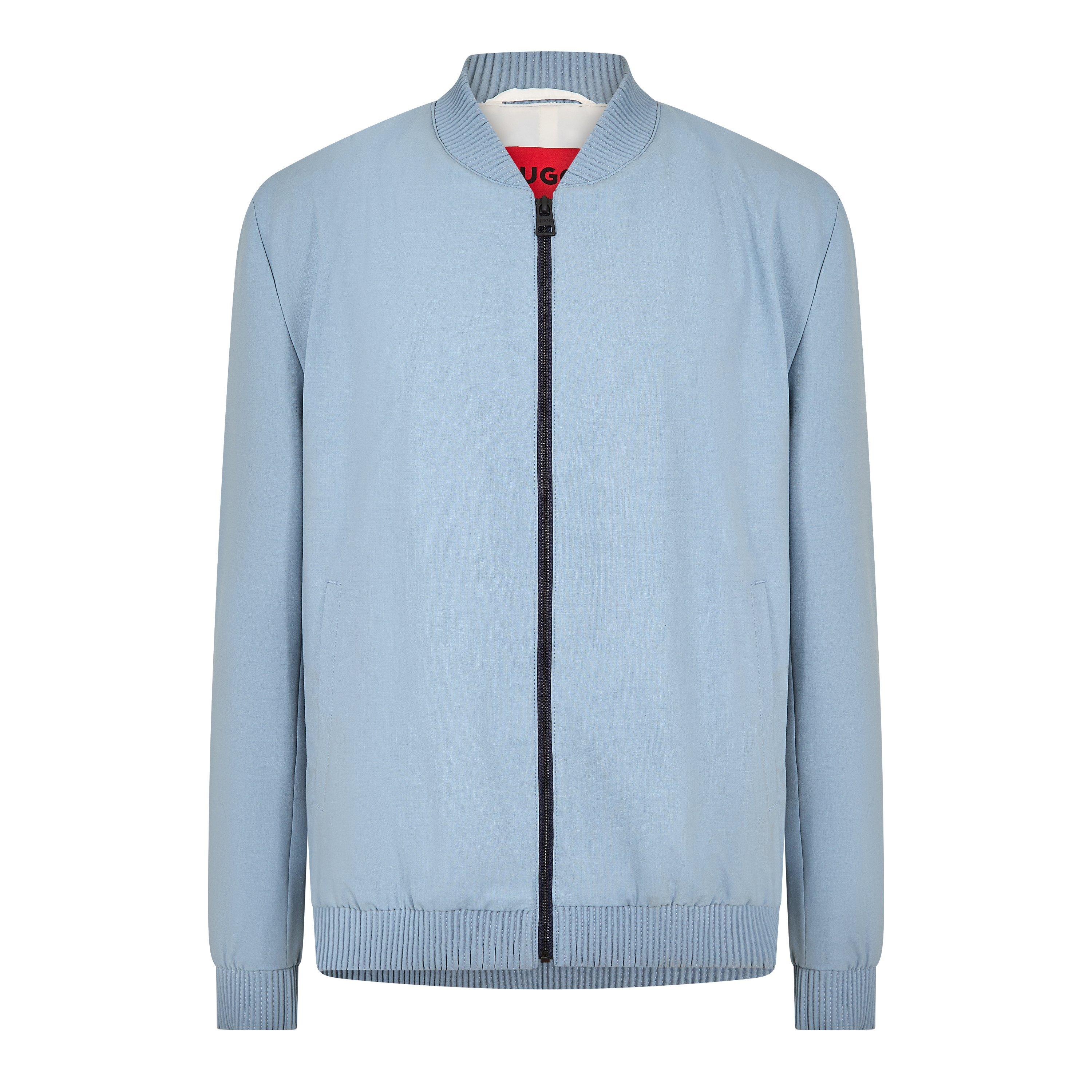 Hugo Men's Ukashi232X Blazer - Open Blue - Size 40 (50)