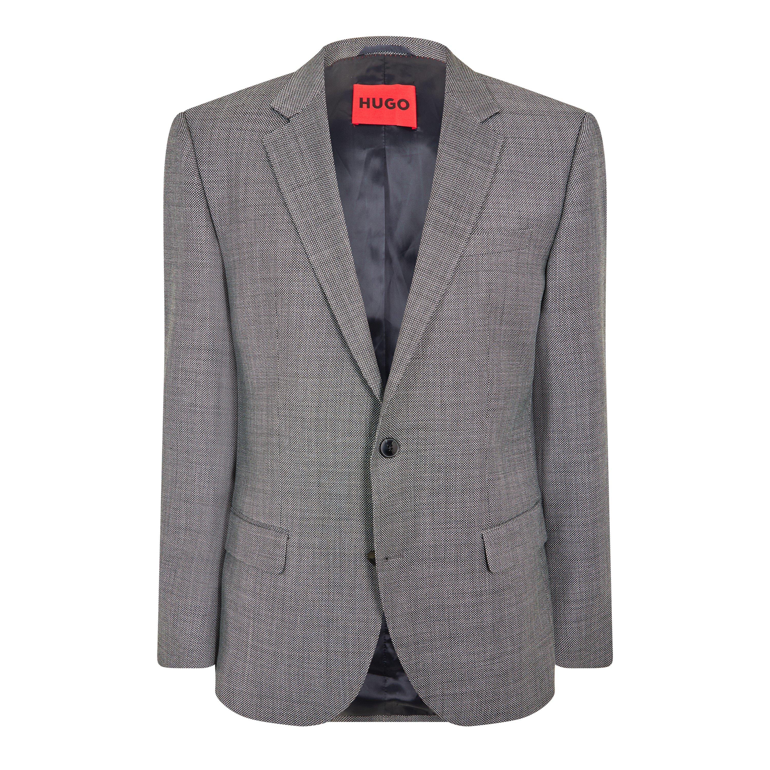 Hugo Men's Henry232X Blazer - Open Grey - Size 36 (46)