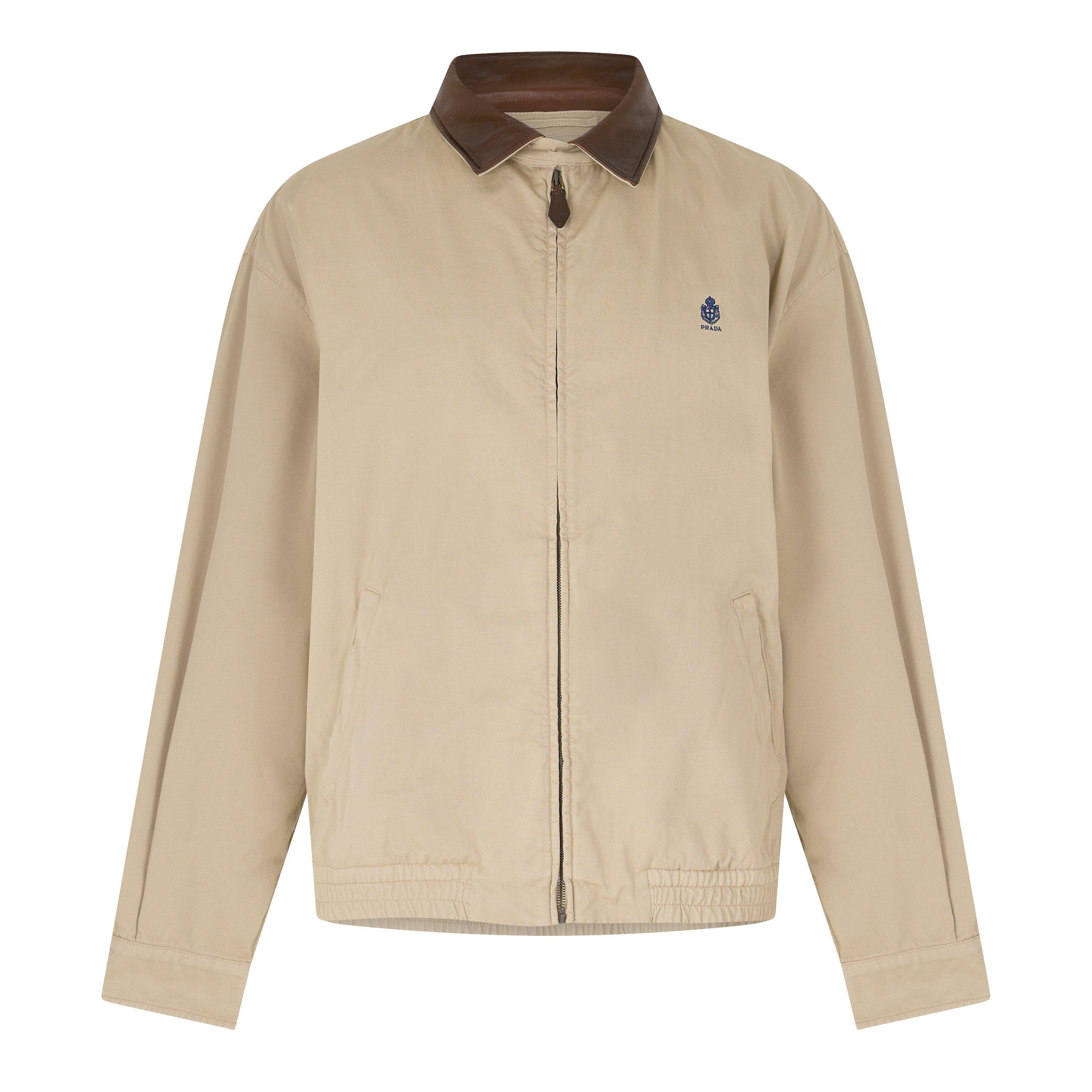 PRADA ABBIGLIAMENTO | Cord cotton jacket with leather details | male | M - Image 3