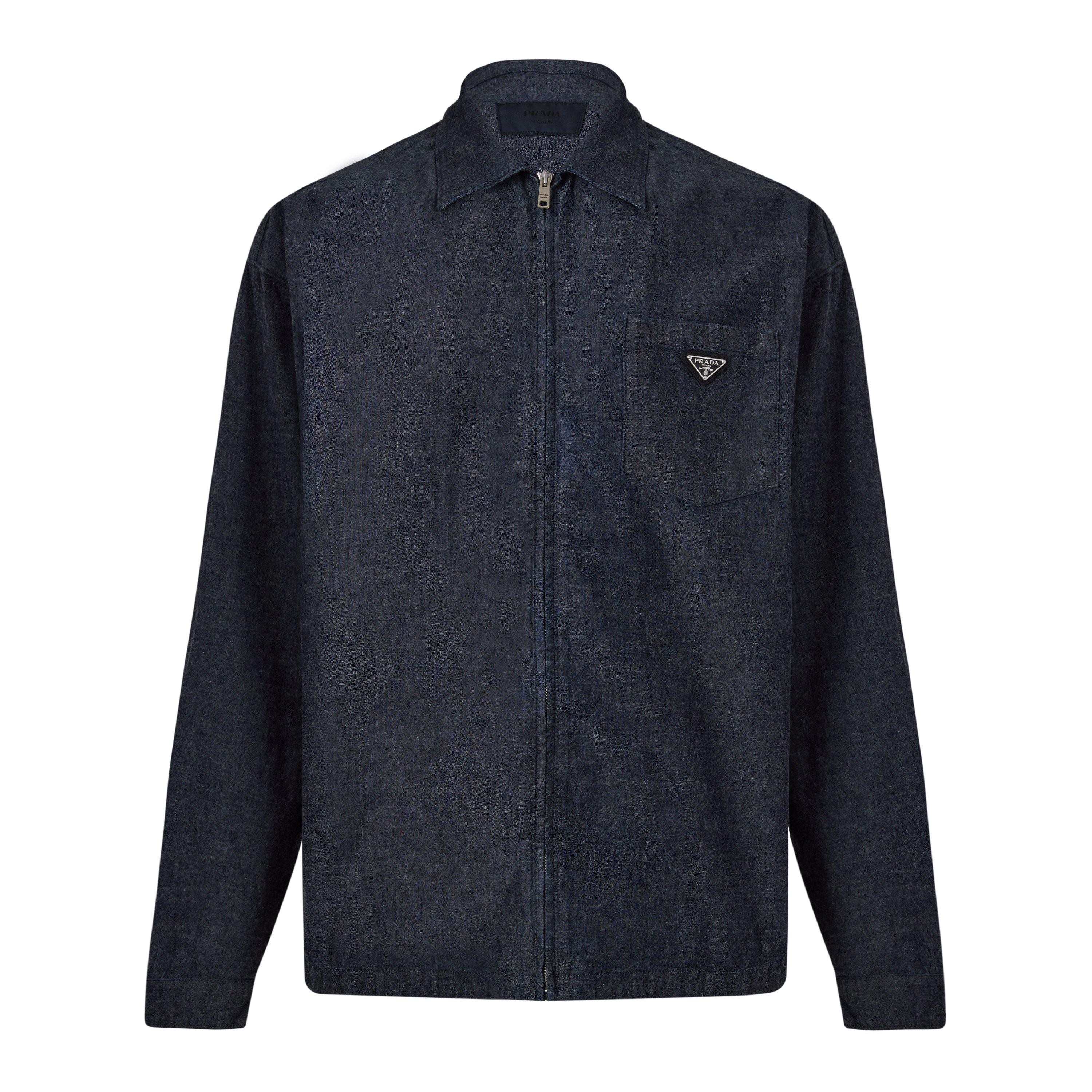 Blue - Prada - Prada Chambray Jkt Sn63 - 1