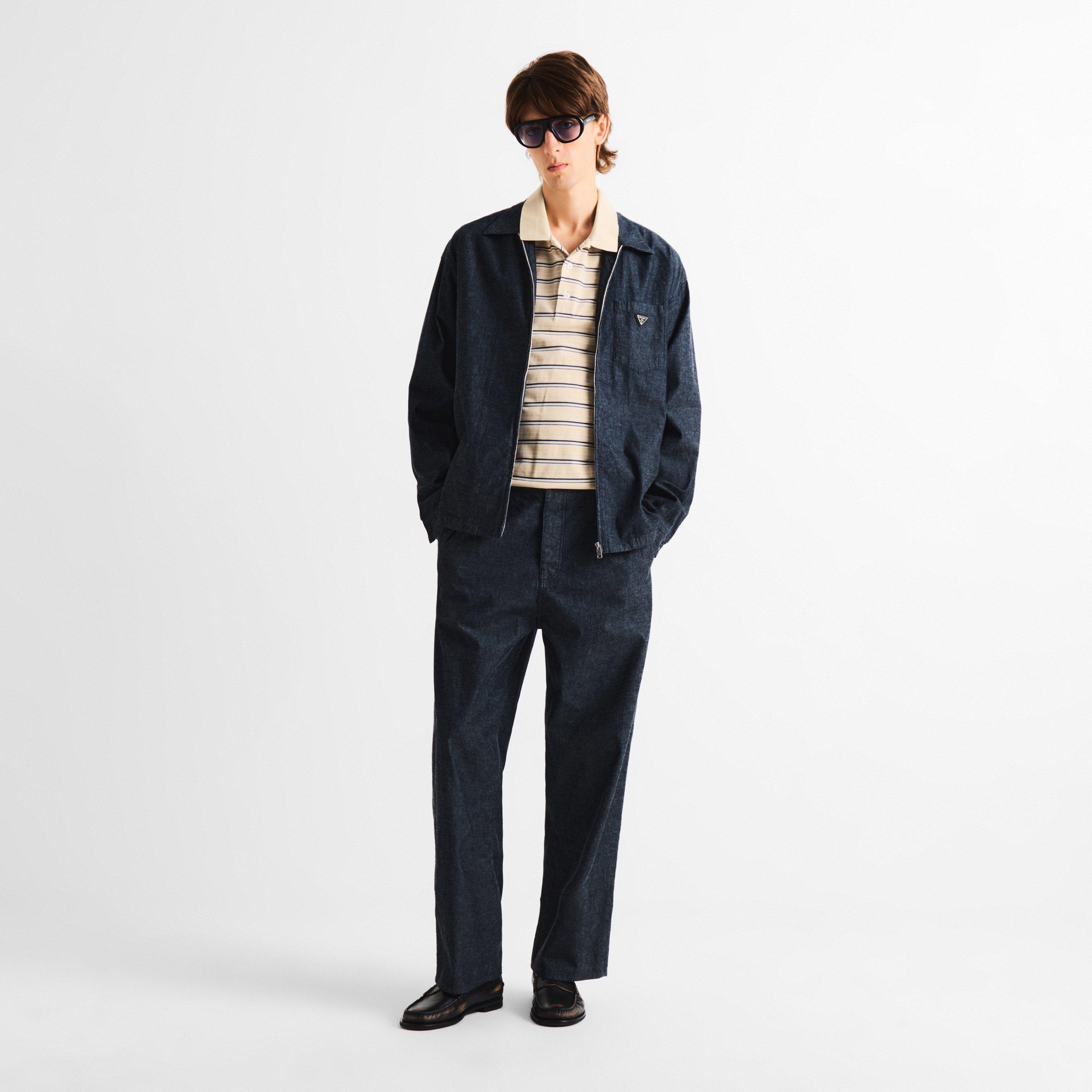 Blue - Prada - Prada Chambray Jkt Sn63 - 6