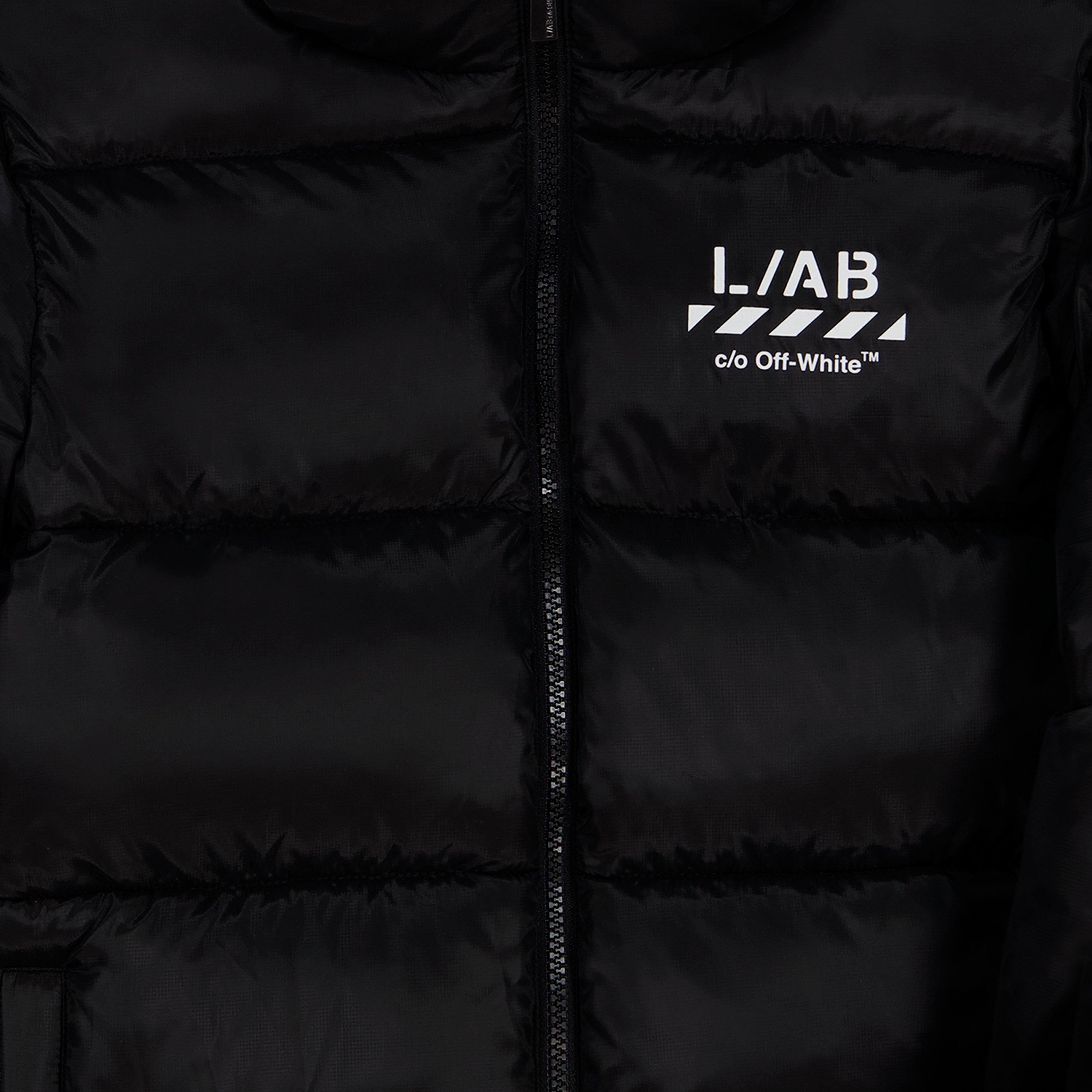 Black - L AB Off White - Kids' Small Logo Puffer Jacket - 2
