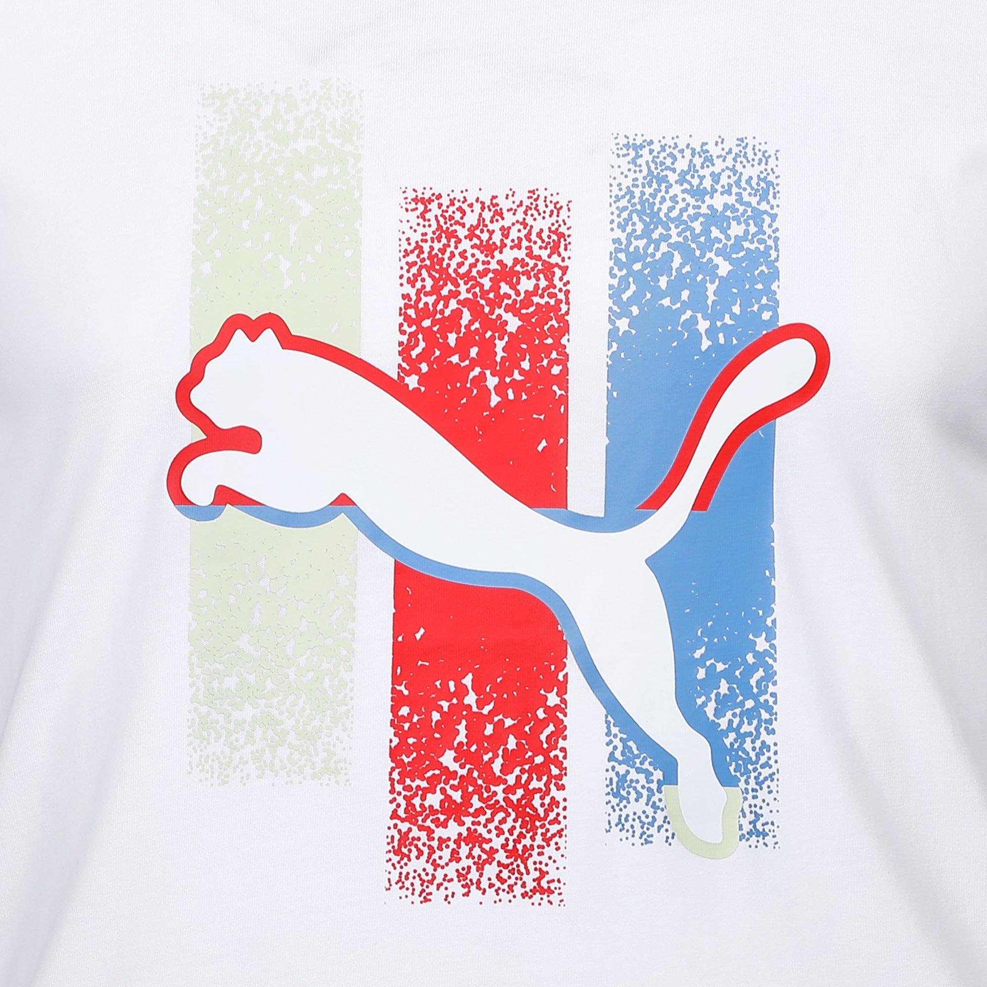 Puma White - Puma - Graphic T-Shirt Mens - 3