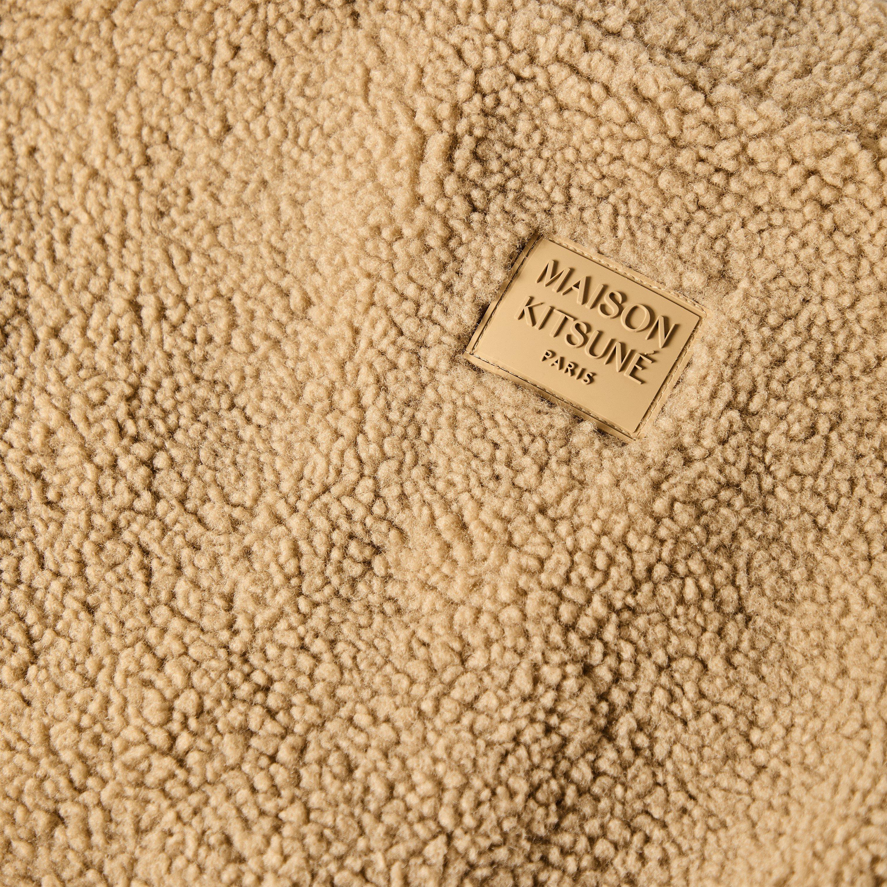 Tan Beige - Maison Kitsune - Men's Fleece Sherpa Jacket - 3