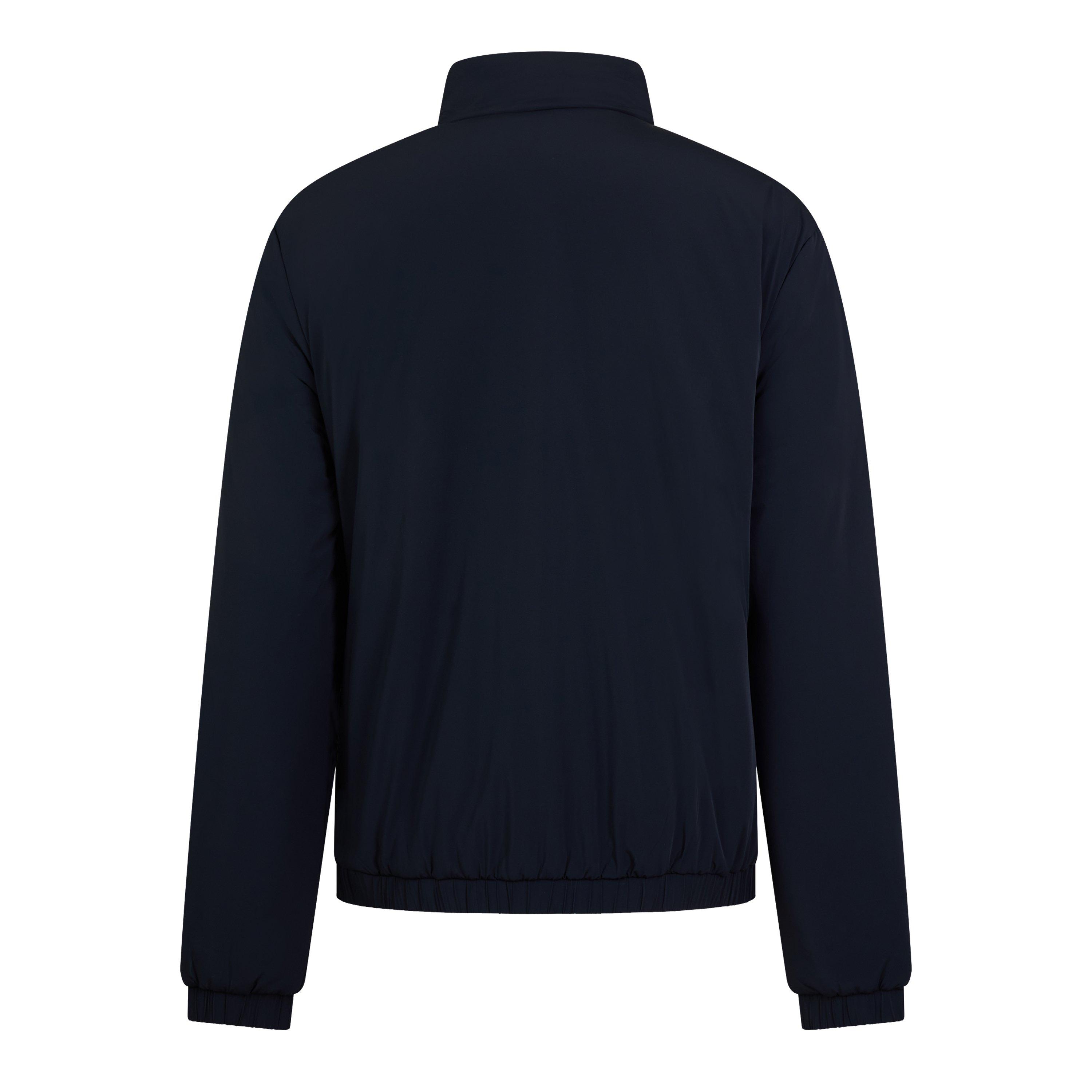 Black - CAPO - Men's Bomber Full-Zip Stand-Collar Slim-Fit Medium Puffer Jacket - 2