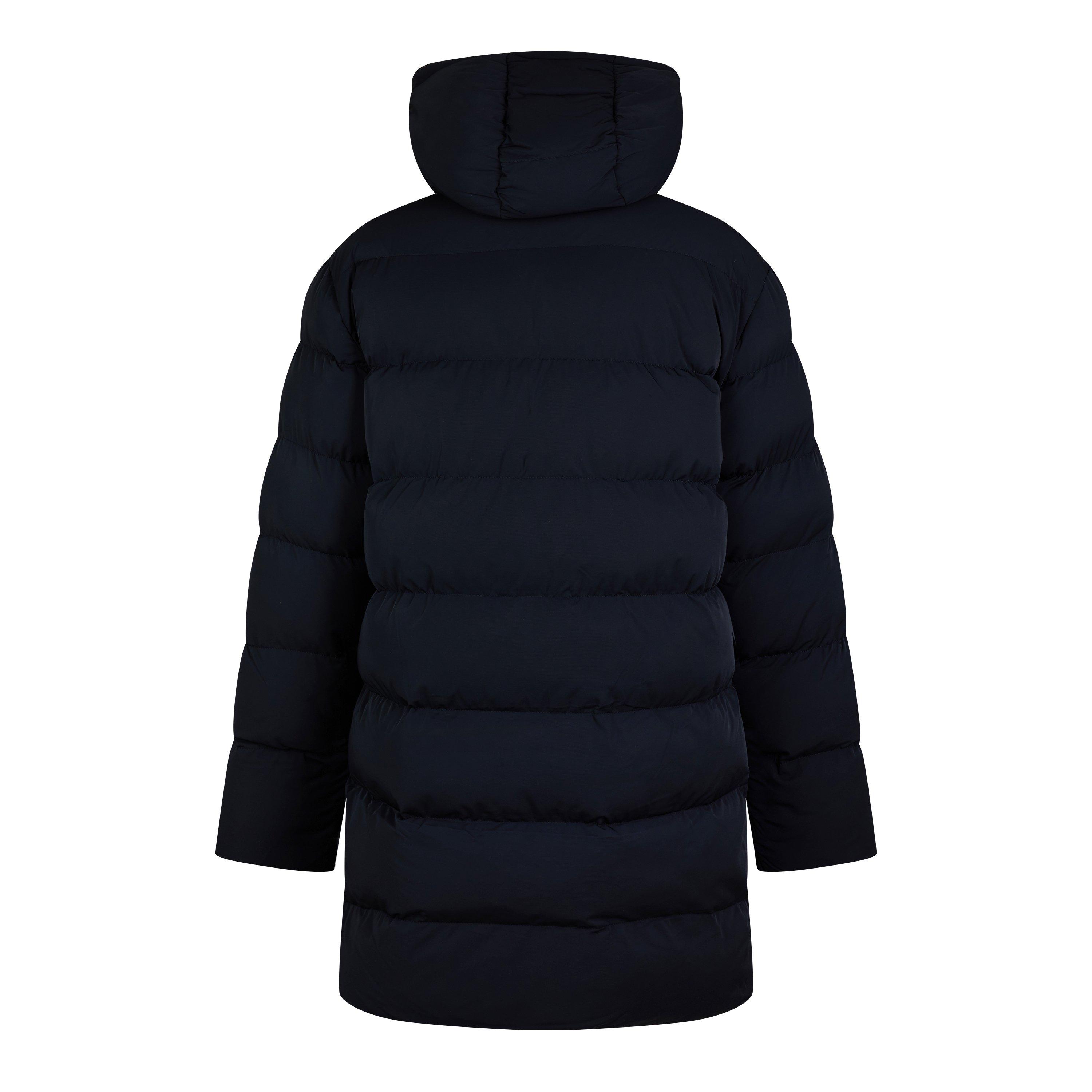 Black - CAPO - Men's Mid Full-Zip Long Puffer Jacket - 2
