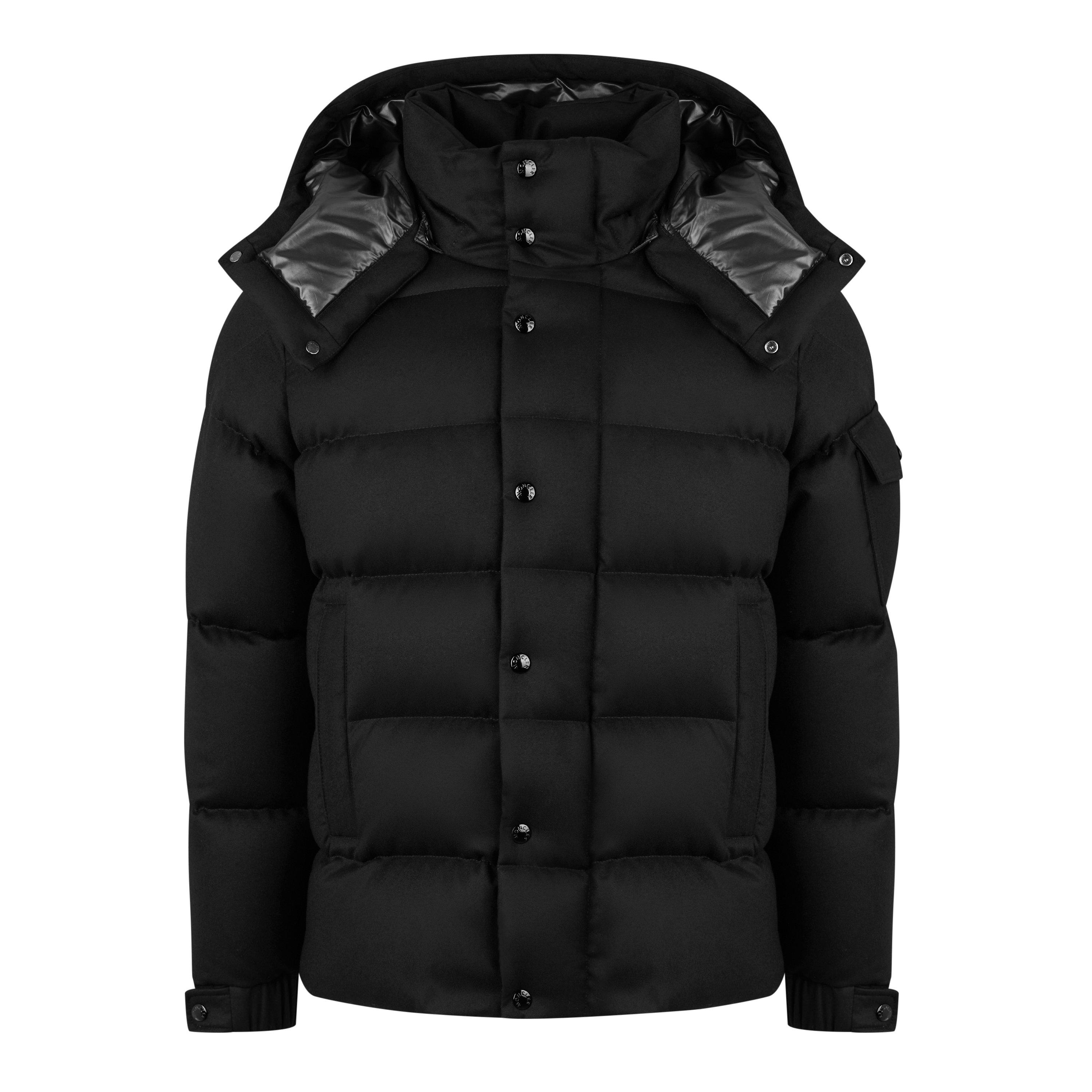 Black 999 - Moncler - Men's Vezere 90/10 Down Detachable Hood Long Sleeve Short Puffer Jacket - 5