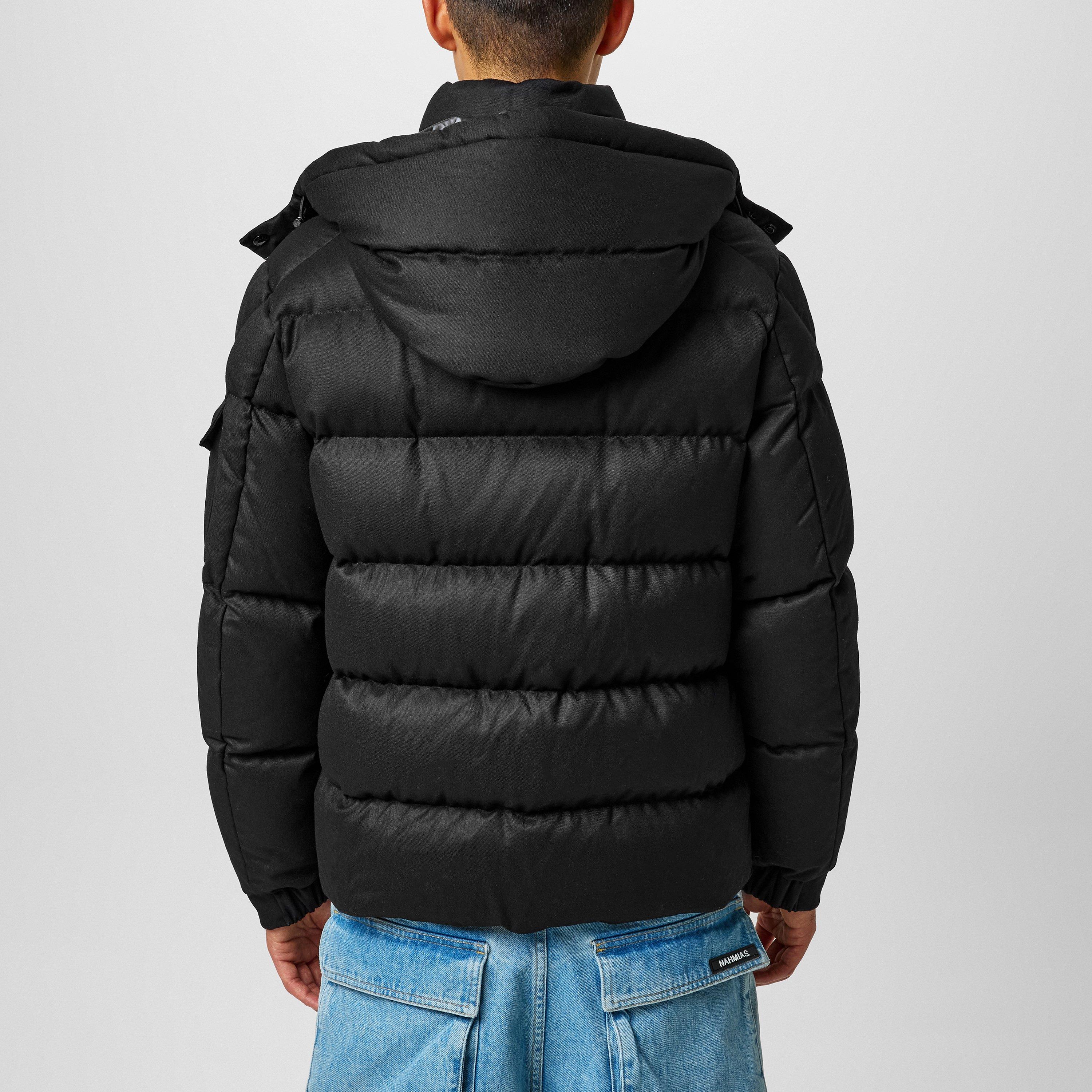 Black 999 - Moncler - Men's Vezere 90/10 Down Detachable Hood Long Sleeve Short Puffer Jacket - 3