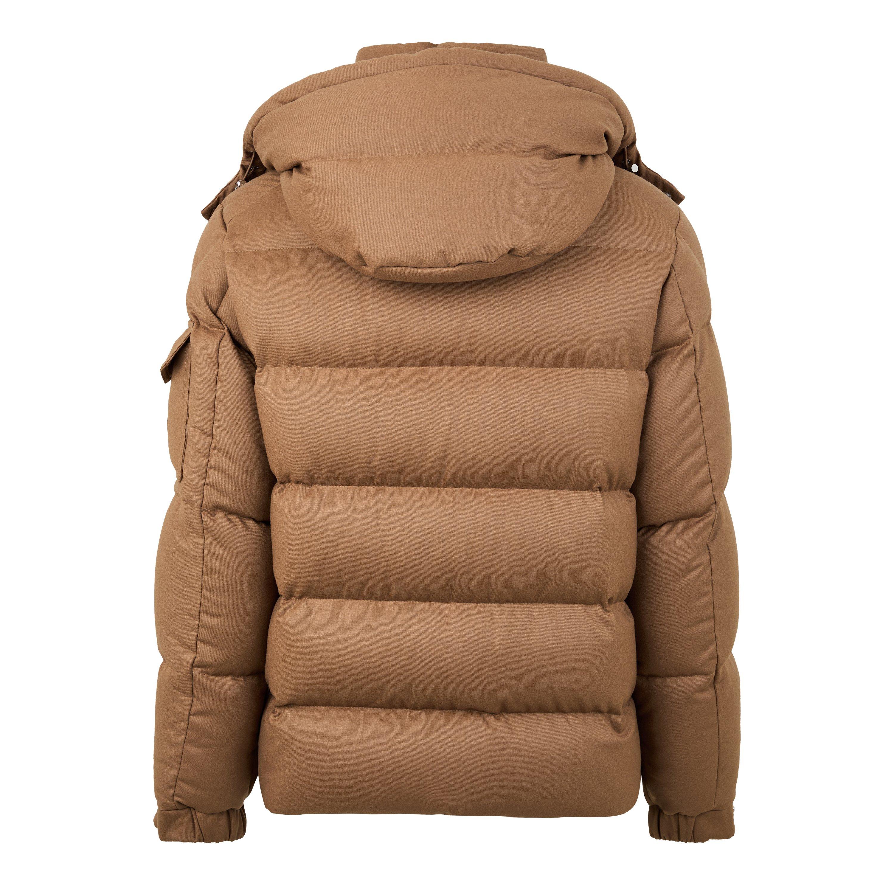 Tan 24N - Moncler - Men's Vezere 90/10 Down Detachable Hood Long Sleeve Short Puffer Jacket - 2