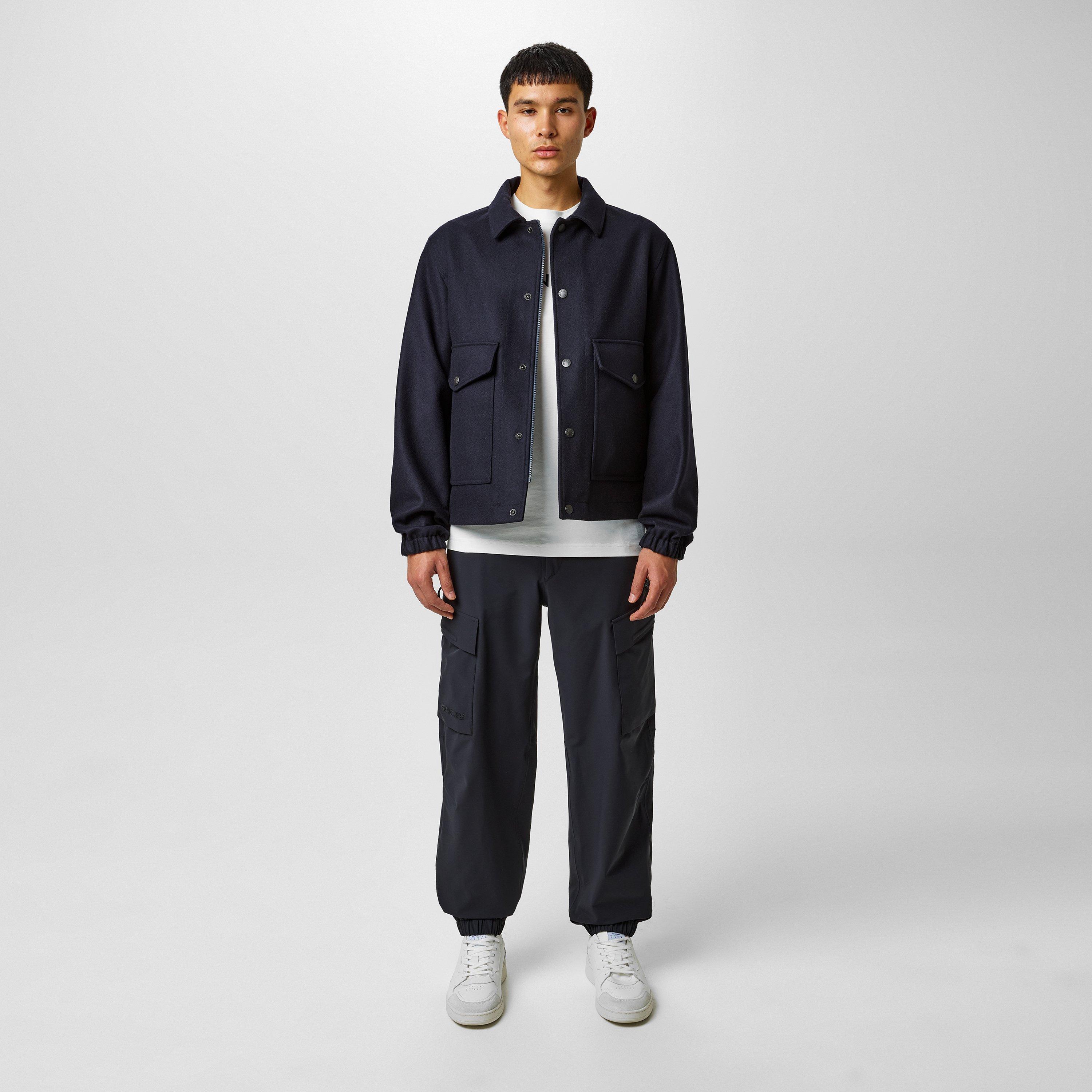 Black 999 - Moncler - Men's Fredarola Wool Long Sleeve Overshirt - 4