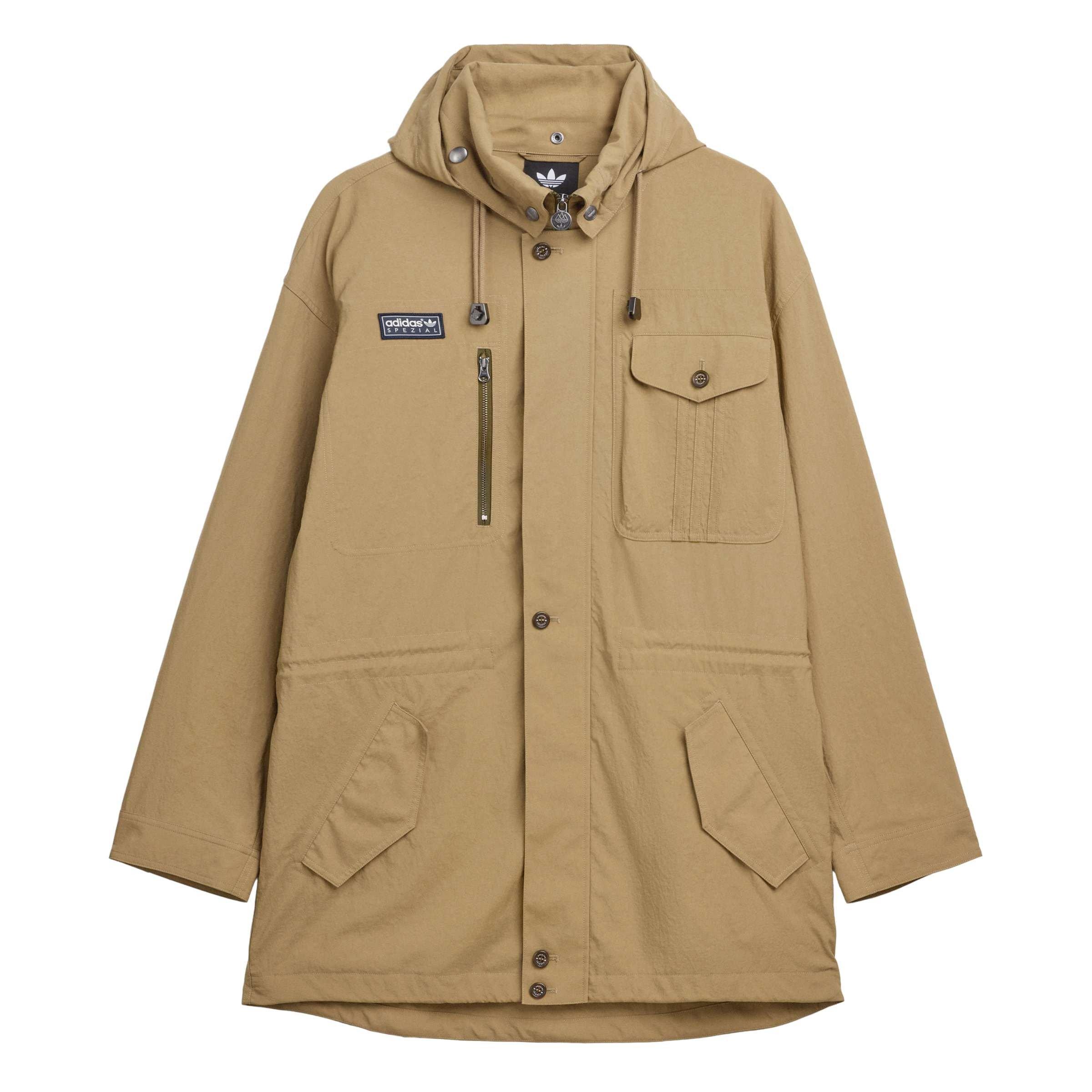 Brown - adidas - SPZL Mens Longridge Harrington Jacket - 1