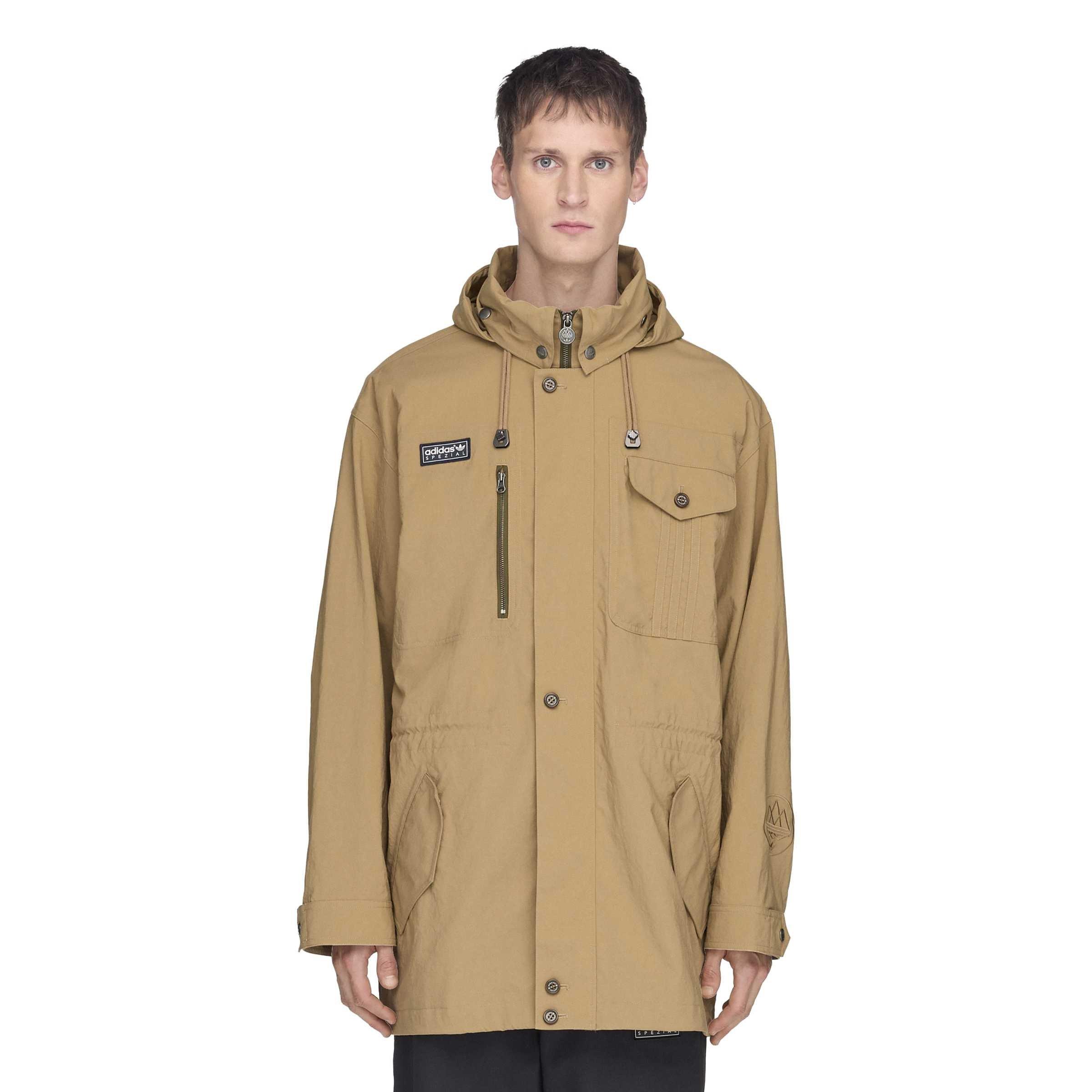 Brown - adidas - SPZL Mens Longridge Harrington Jacket - 3