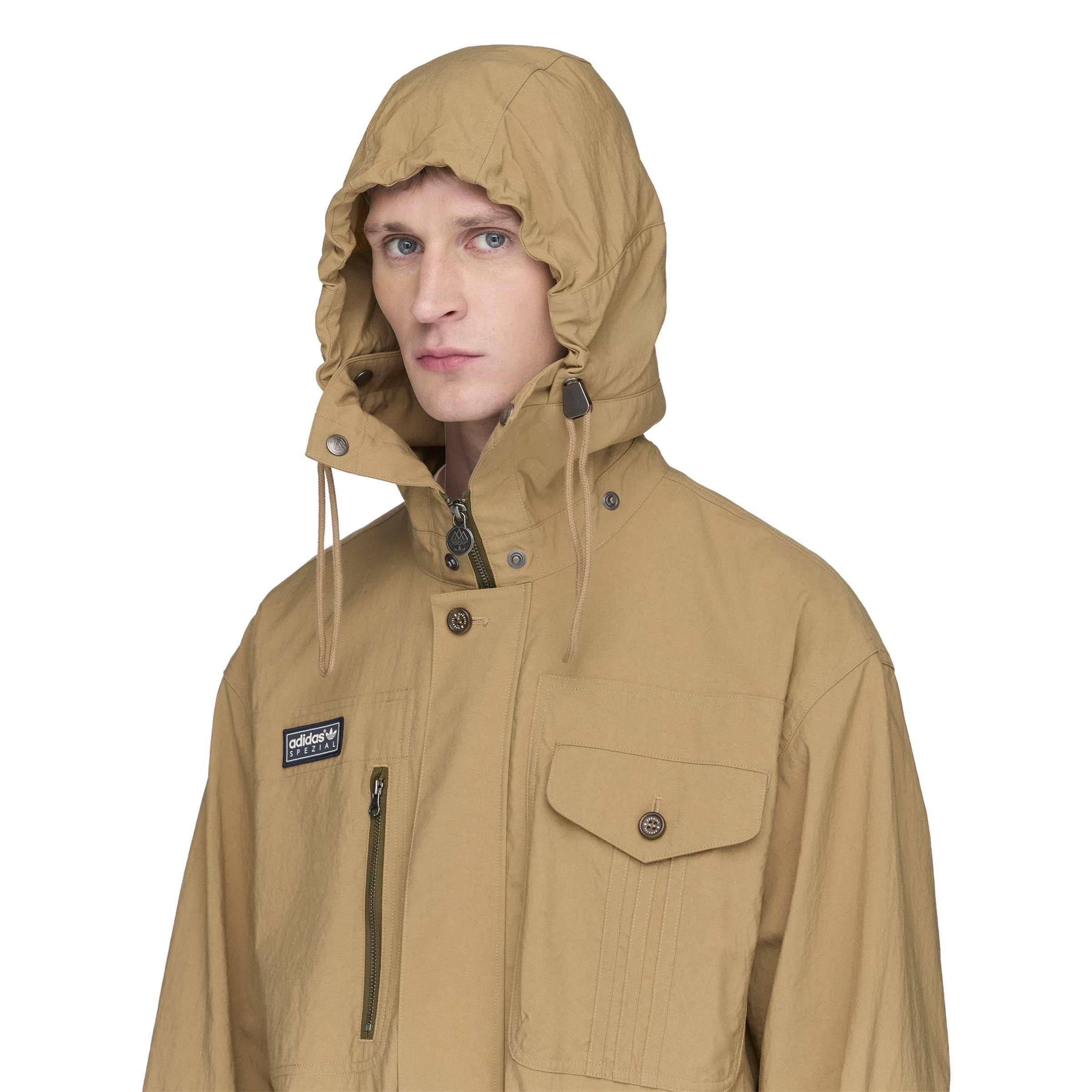 Brown - adidas - SPZL Mens Longridge Harrington Jacket - 4